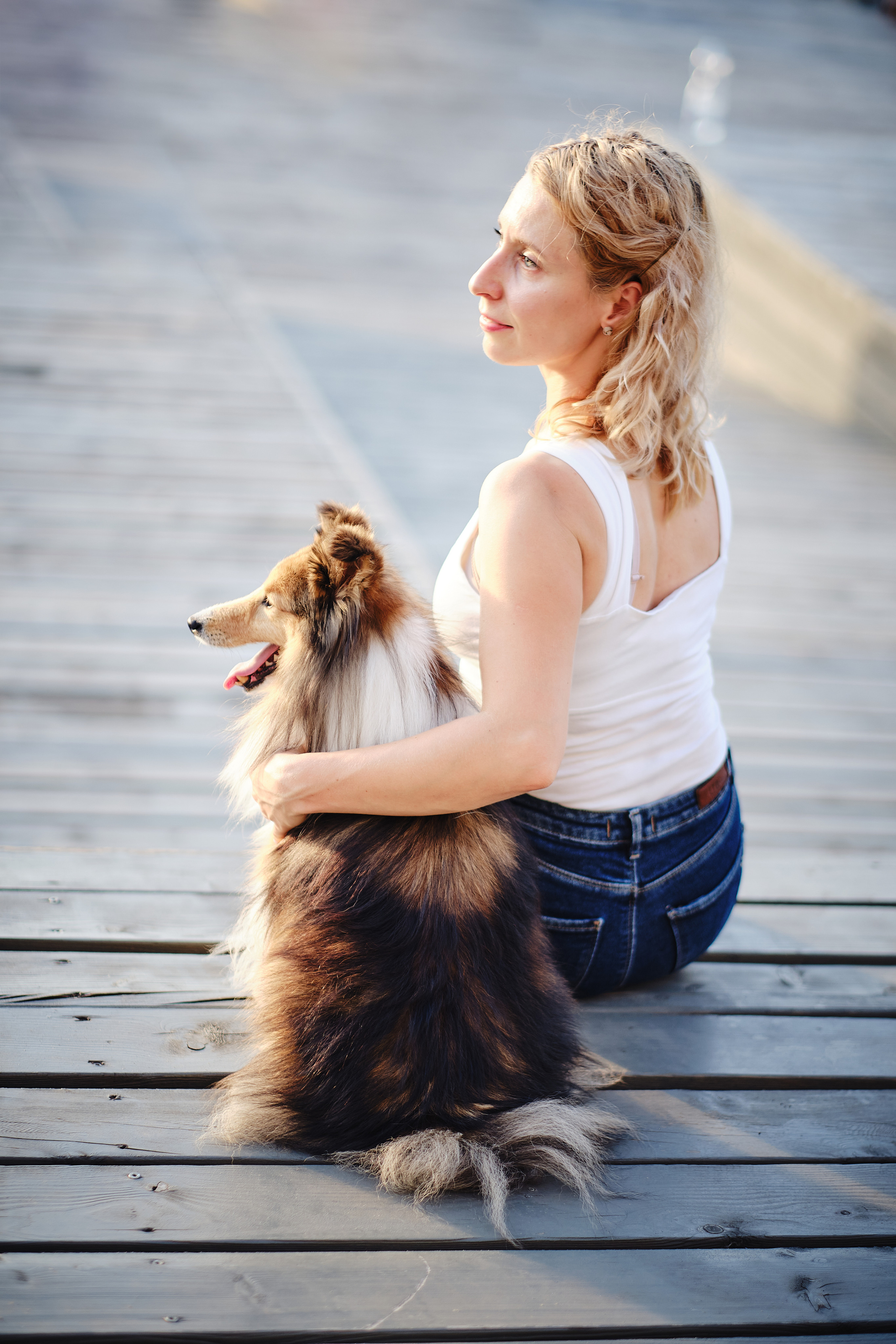 Про человека и собаку. Портретная и семейная фотосъемка в Москве