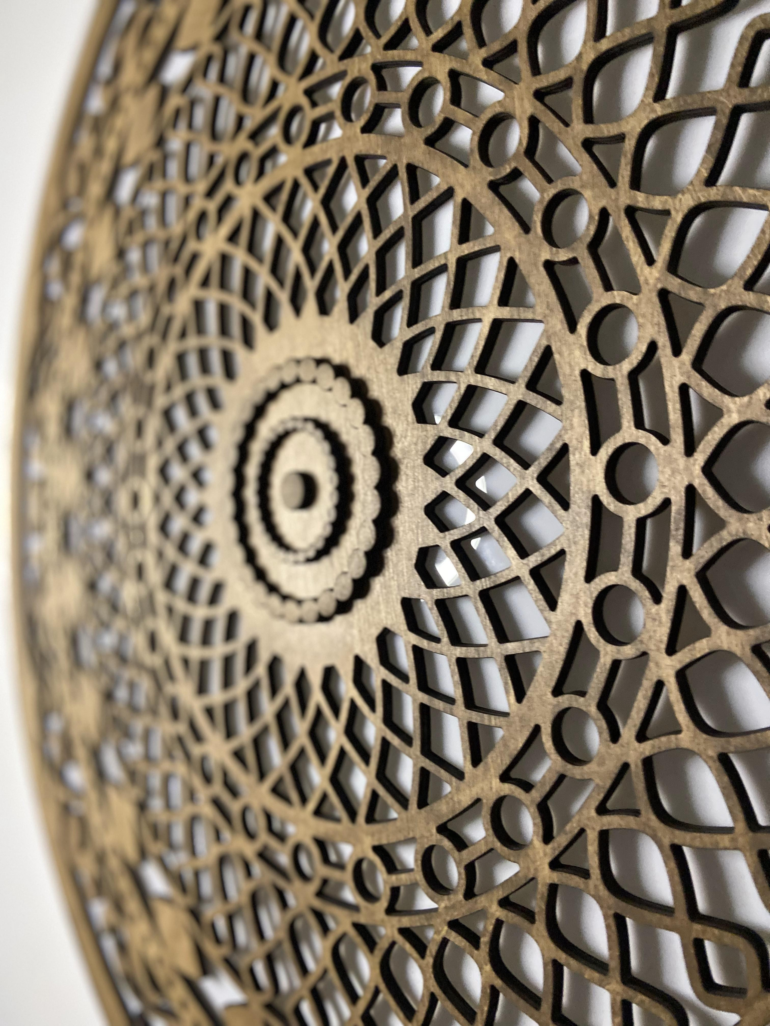 Настенный светильник мандала. Арт-объекты для стен. Авторские картины, панно, часы и портреты по фото