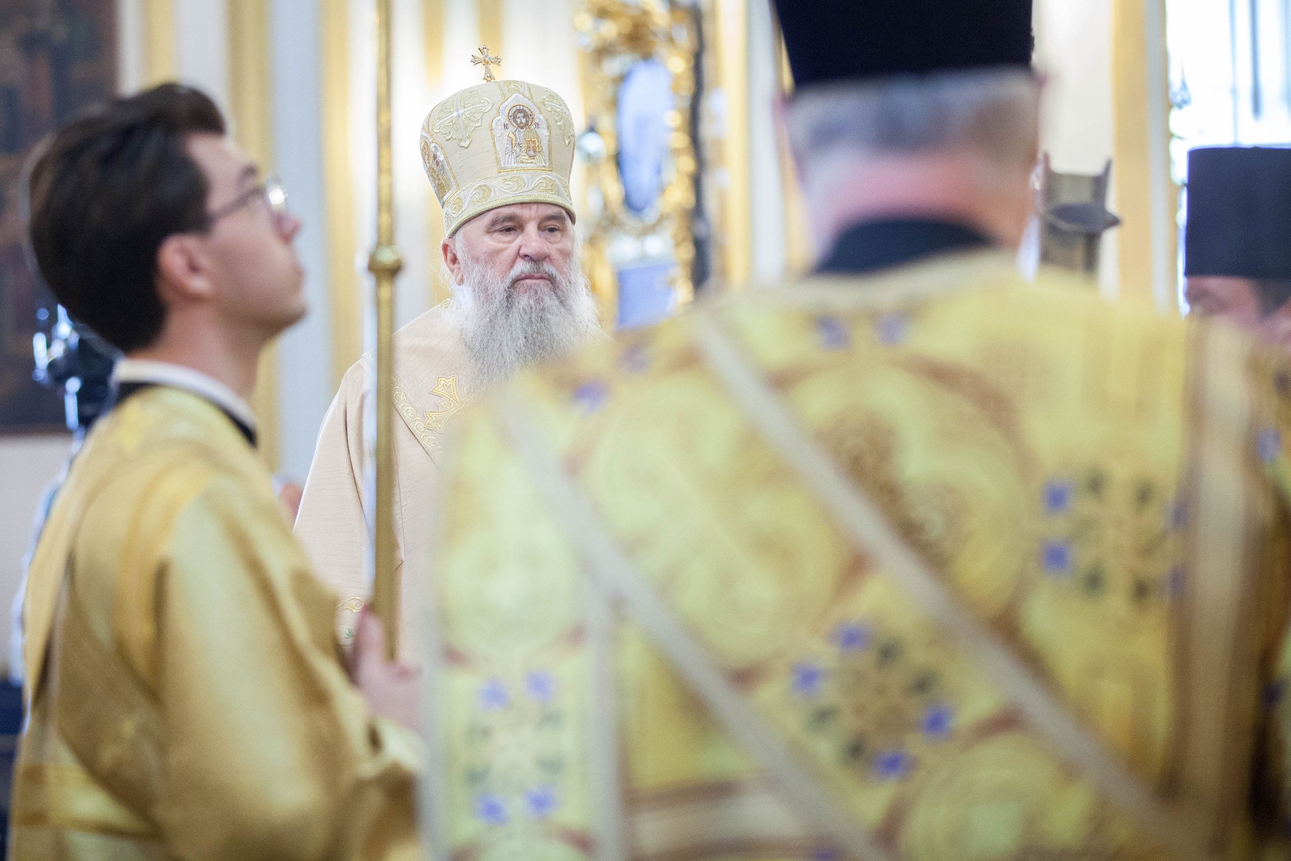 МИТРОПОЛИТ ВАРСОНОФИЙ СОВЕРШИЛ БОЖЕСТВЕННУЮ ЛИТУРГИЮ В НИКОЛО-БОГОЯВЛЕНСКОМ СОБОРЕ. НИКОЛО-БОГОЯВЛЕНСКИЙ МОРСКОЙ СОБОР