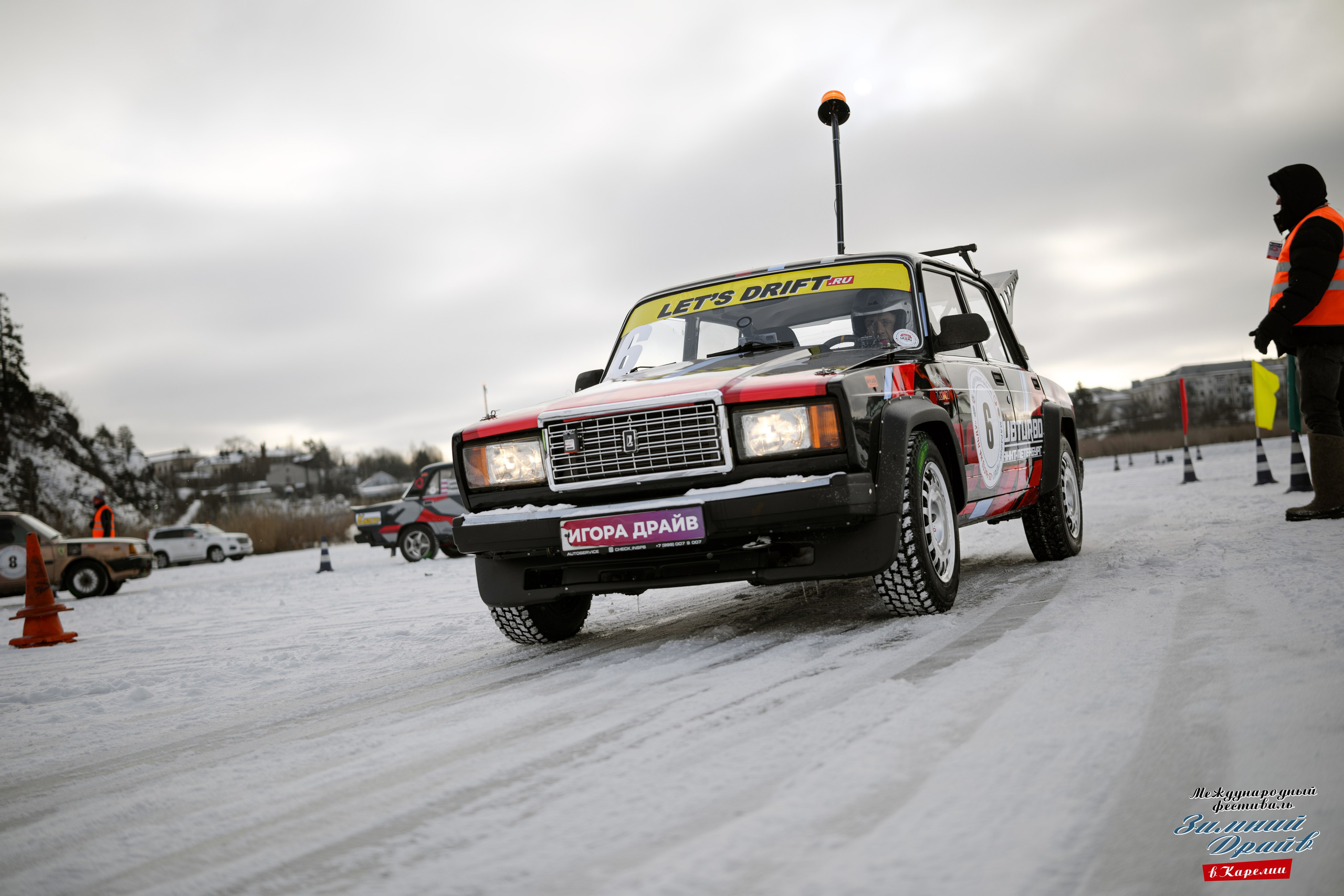 «Зимний Драйв в Карелии» Авто Марафон-гигант «25 часов на льду» Илона Накутис, Николай Грязин, джимхана, фотограф Антон Медведев, icoguar, Сортавала, Карелия