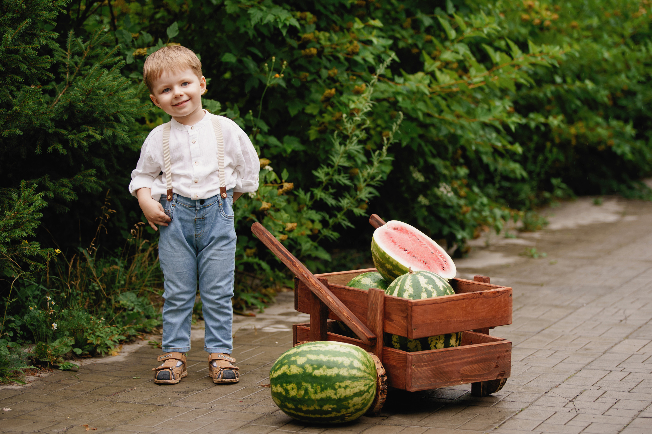 Фотосессия с арбузами. Фотомастерская Воробьевых