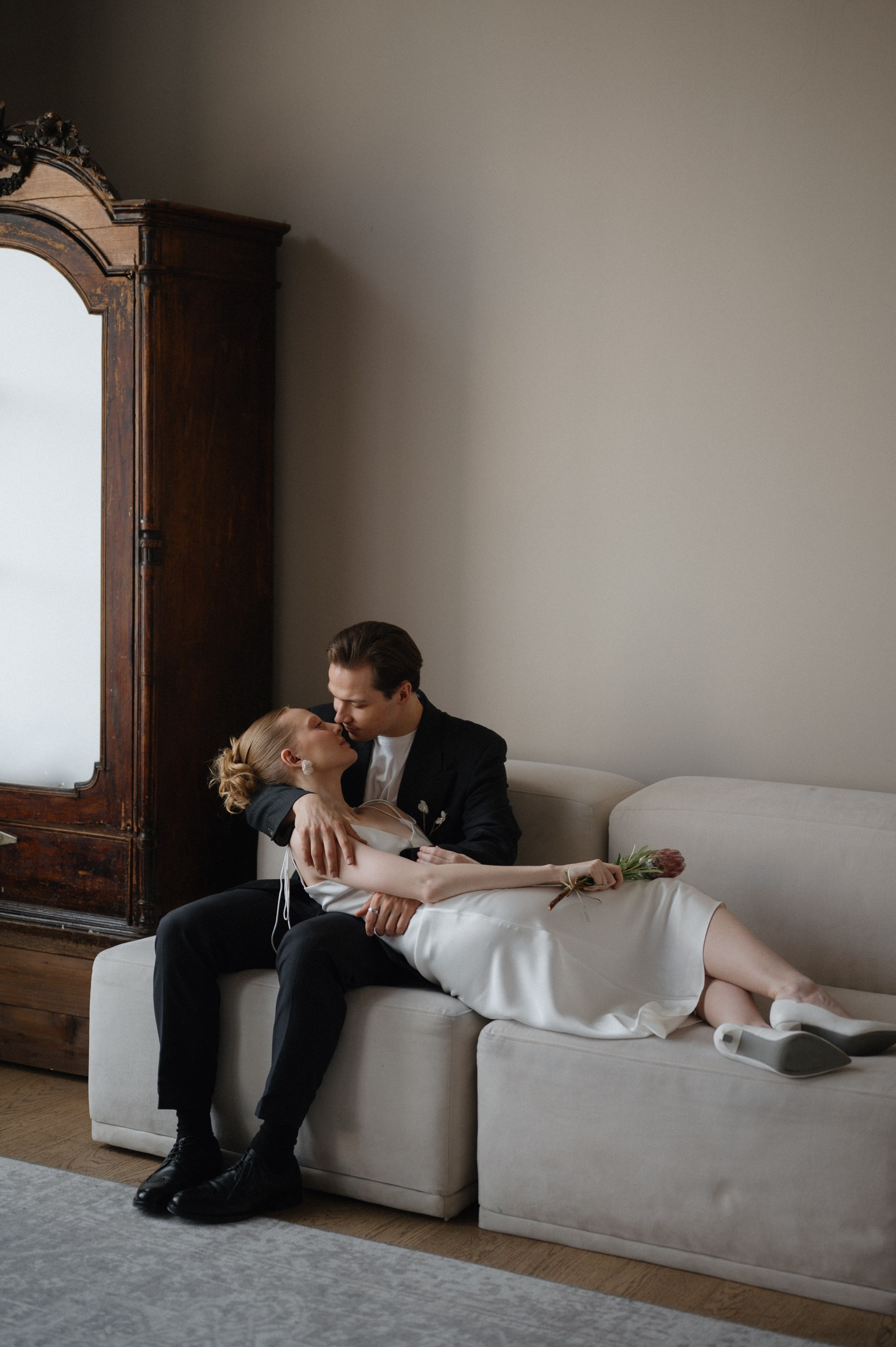 Свадебная фотосессия в студии. Анна Гончарова свадебный и репортажный фотограф в Москве