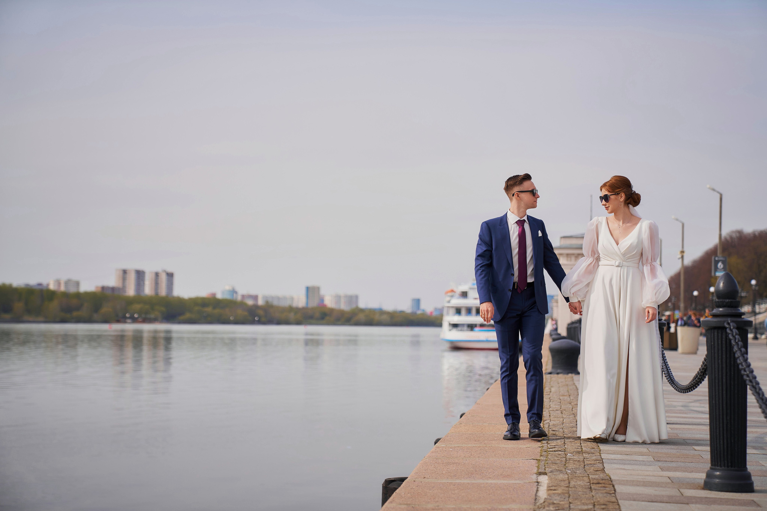 Свадебная Фотосессия в Савёловском ЗАГС и парке Речного Вокзала Москвы