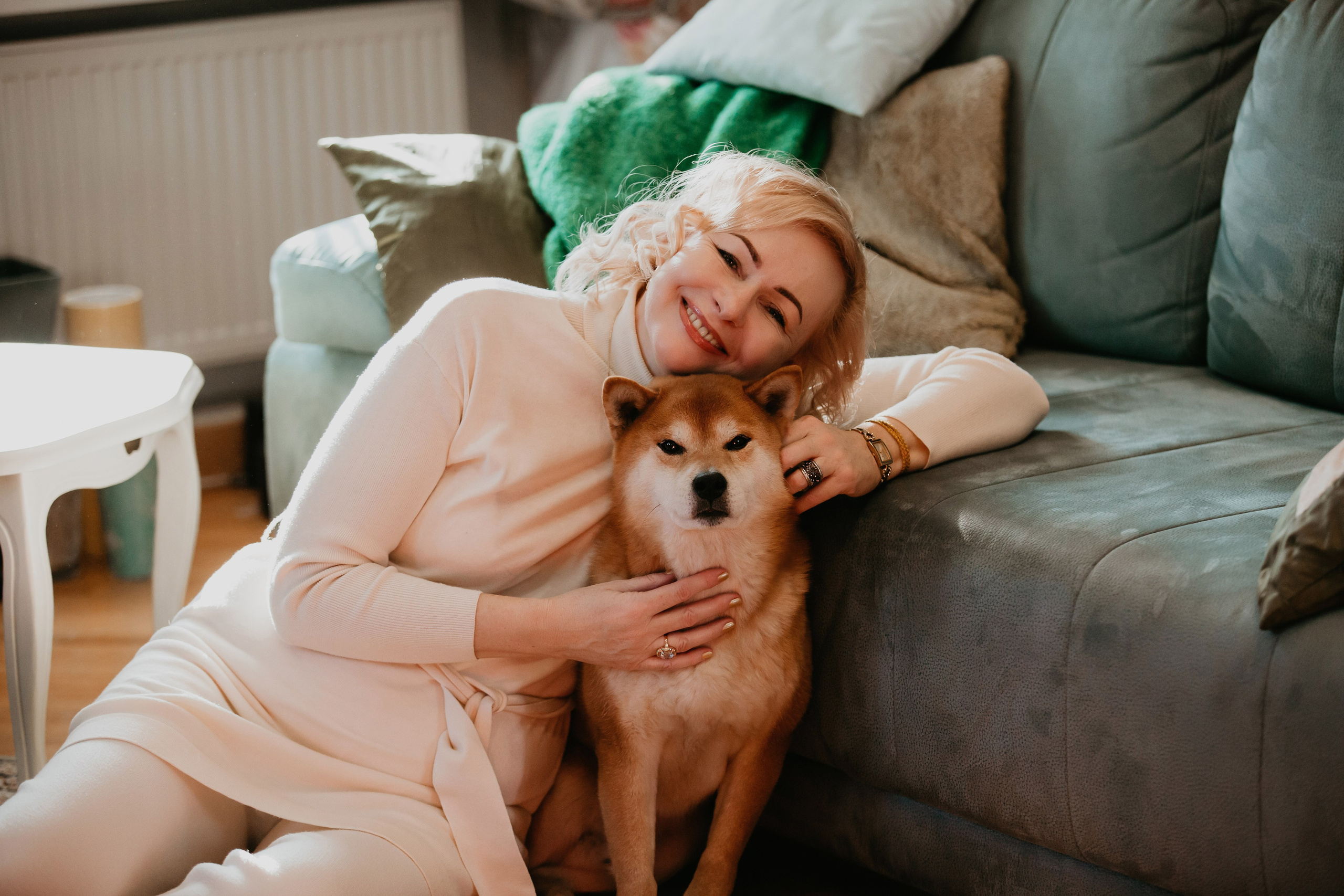 Фотосессия дома с Сиба-ину. Фотограф-анималист в Краснодаре Маша Мельникова