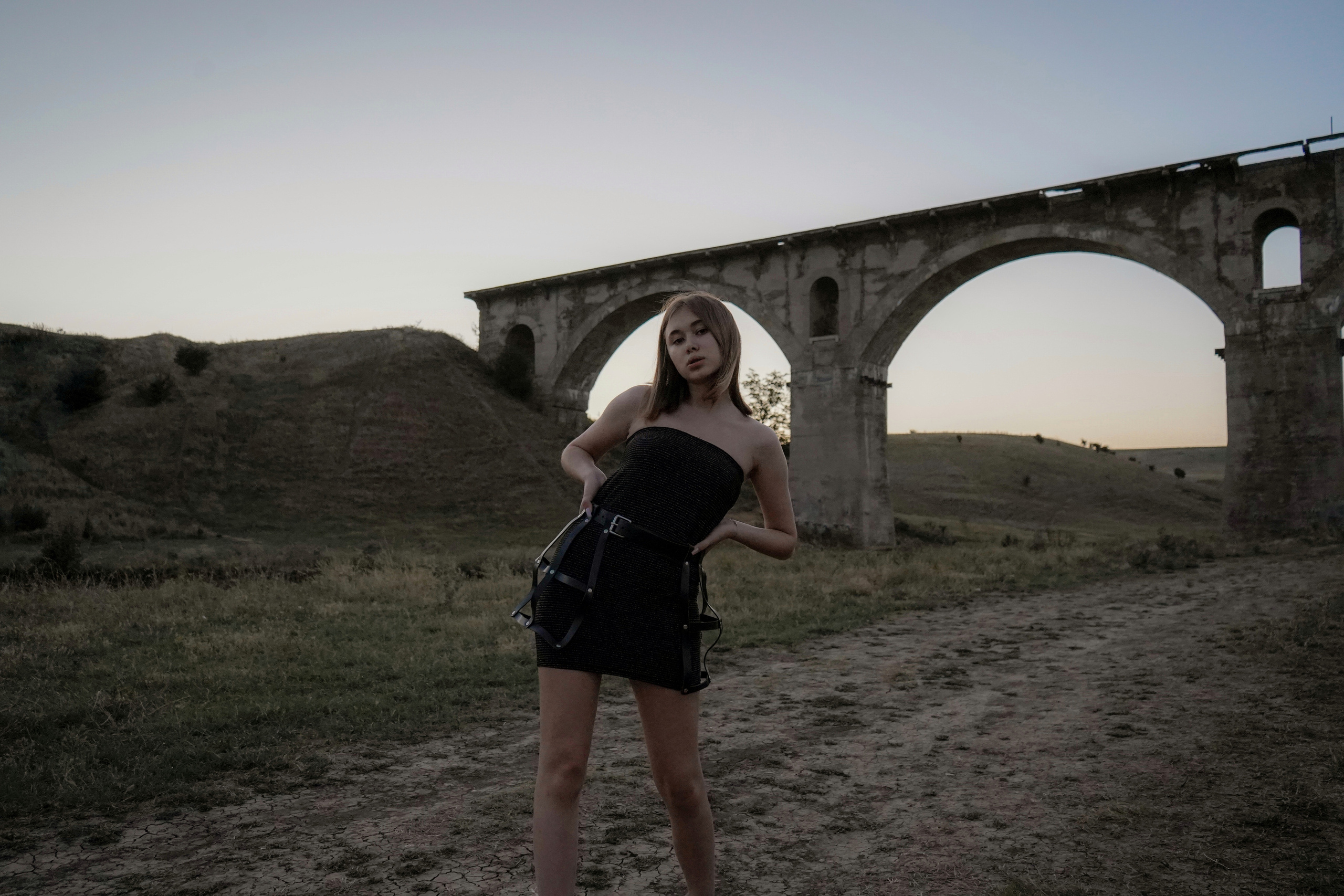 Фотосессия Ксении на Николаевском мосту. Фотограф в Сочи Марина Барс