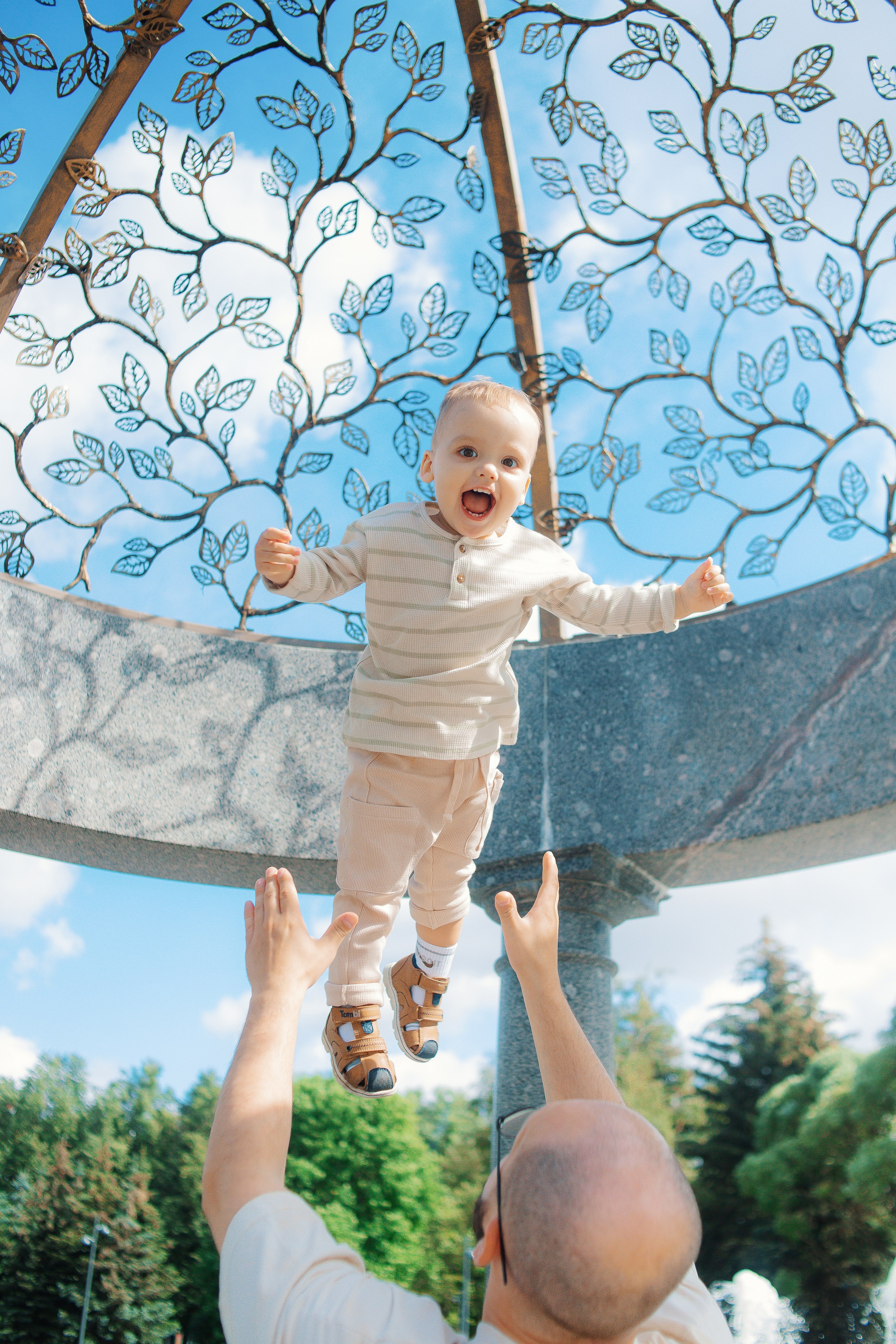 Семейная фотосессия с Любашинском саду. Фотограф в Санкт-Петербурге, Анна Скворцова