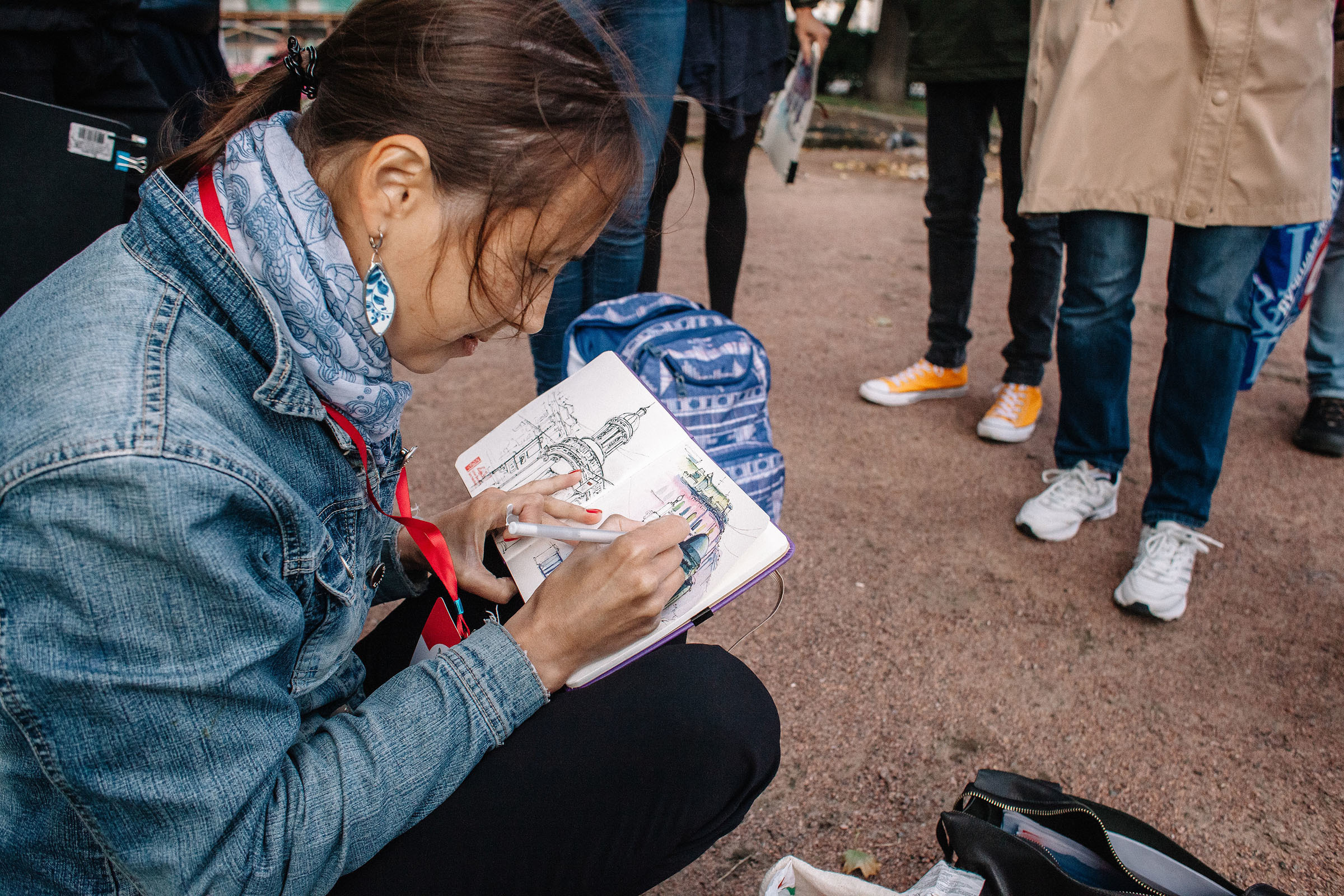 1-й слёт Urban Sketchers Россия SPb|Второй день. Семейный и свадебный фотограф в Майкопе Михаил Мартиросян