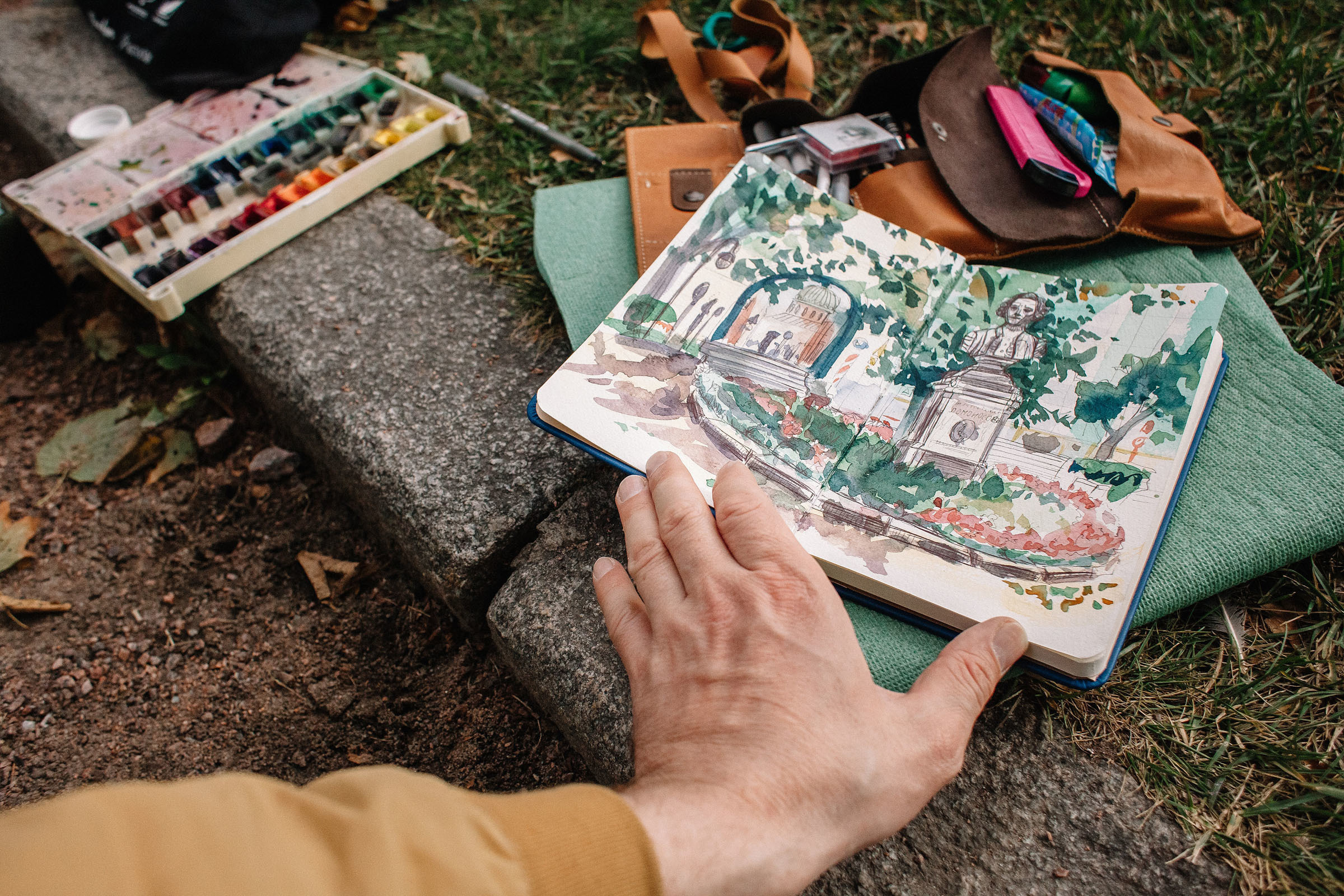 1-й слёт Urban Sketchers Россия SPb|Второй день. Семейный и свадебный фотограф в Майкопе Михаил Мартиросян