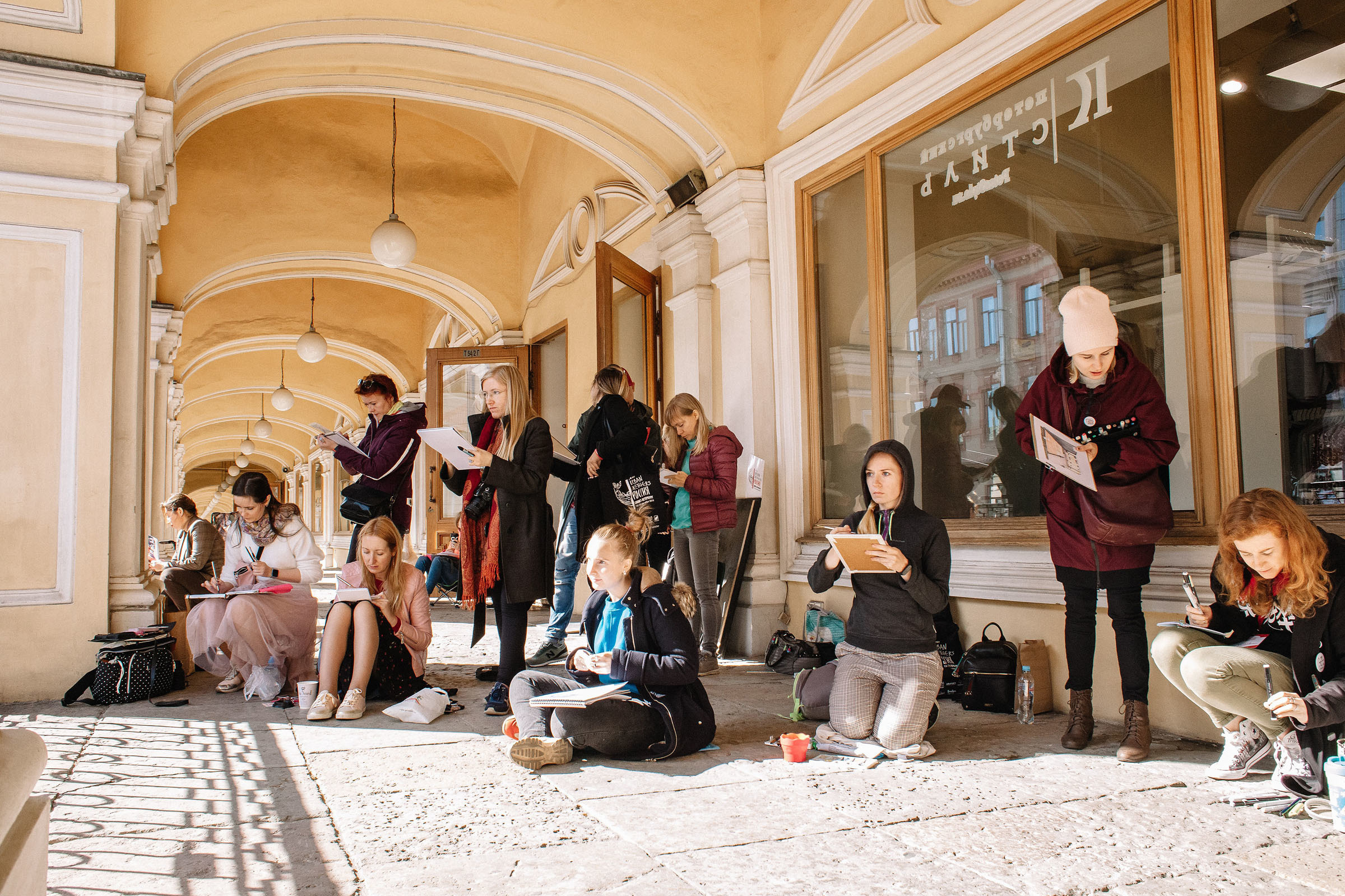 1-й слёт Urban Sketchers Россия SPb|Второй день. Семейный и свадебный фотограф в Майкопе Михаил Мартиросян