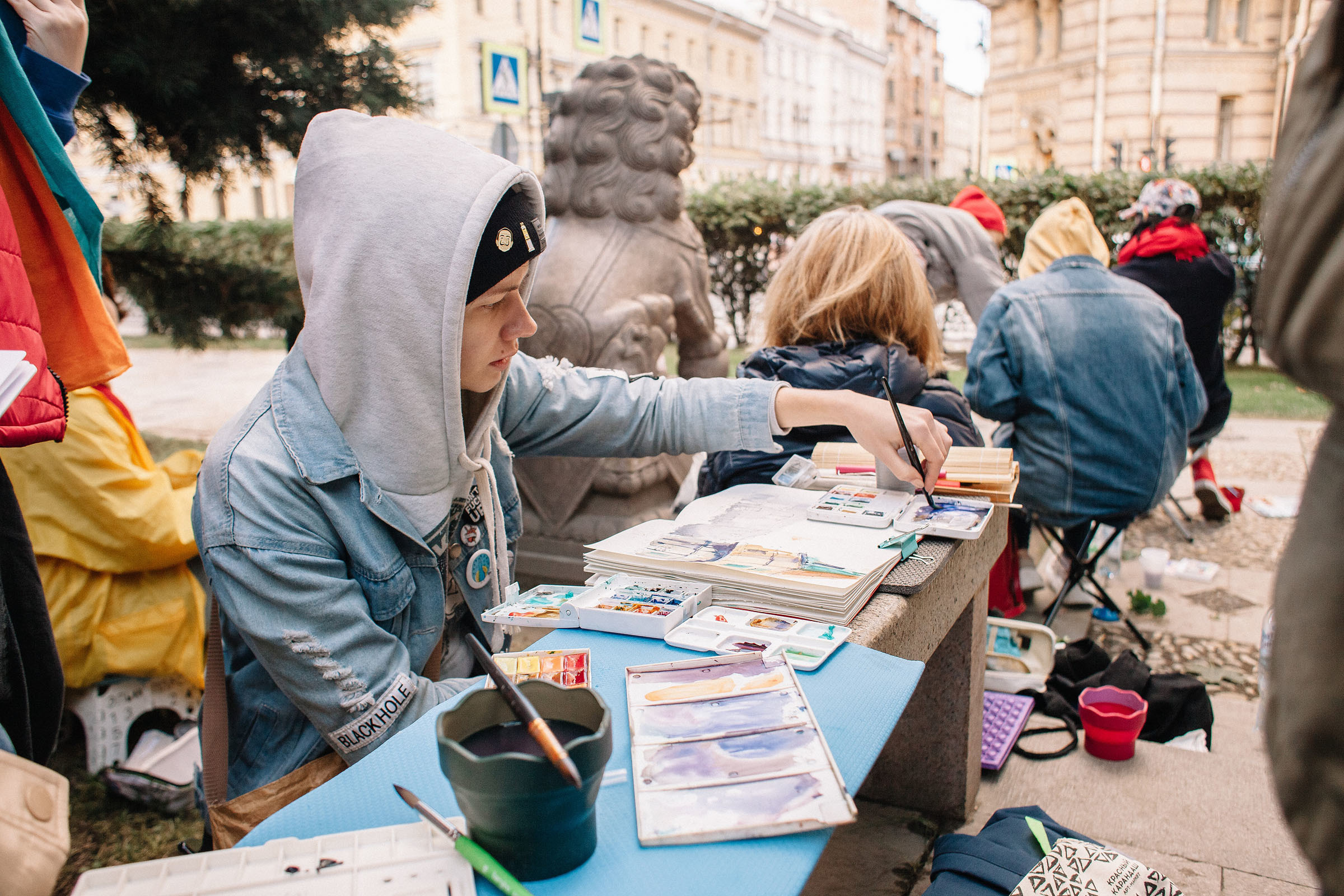 1-й слёт Urban Sketchers Россия SPb|Второй день. Семейный и свадебный фотограф в Майкопе Михаил Мартиросян