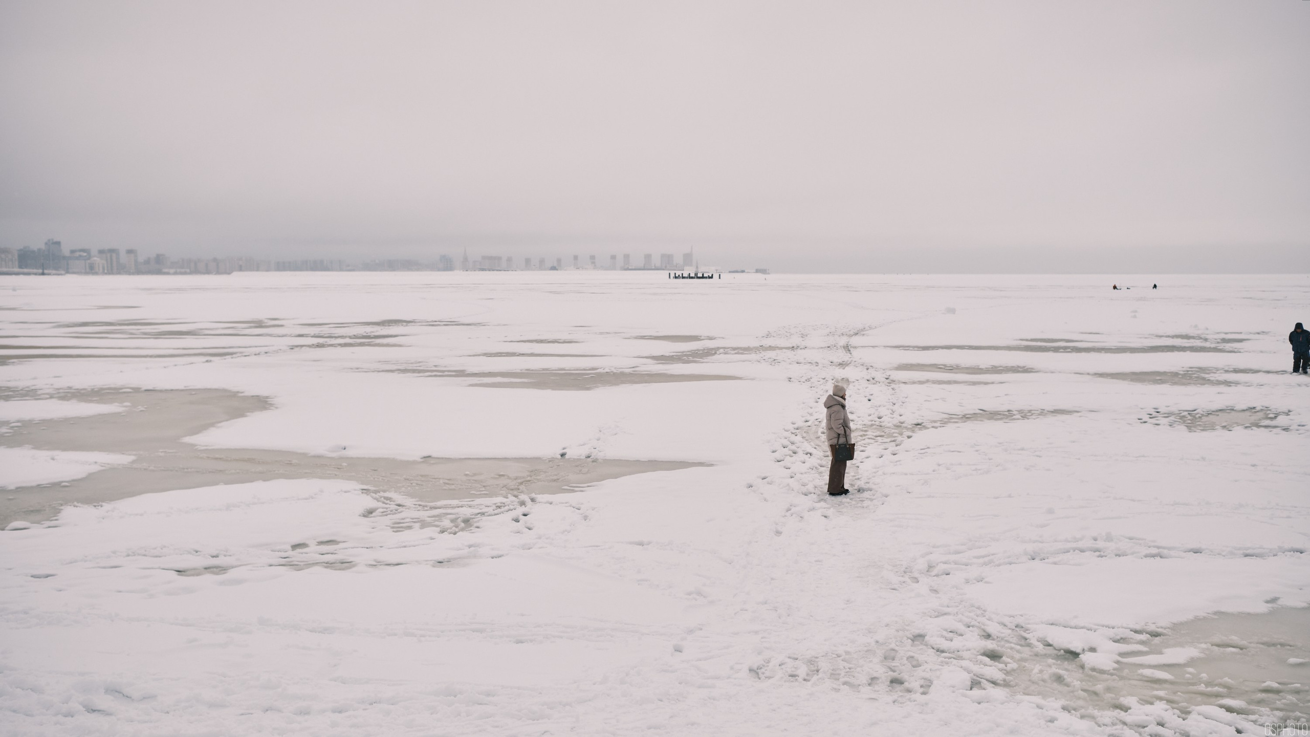 Снег и туман в Санкт-Петербурге. Фотографъ Сергѣевъ. Поймать мгновеніе