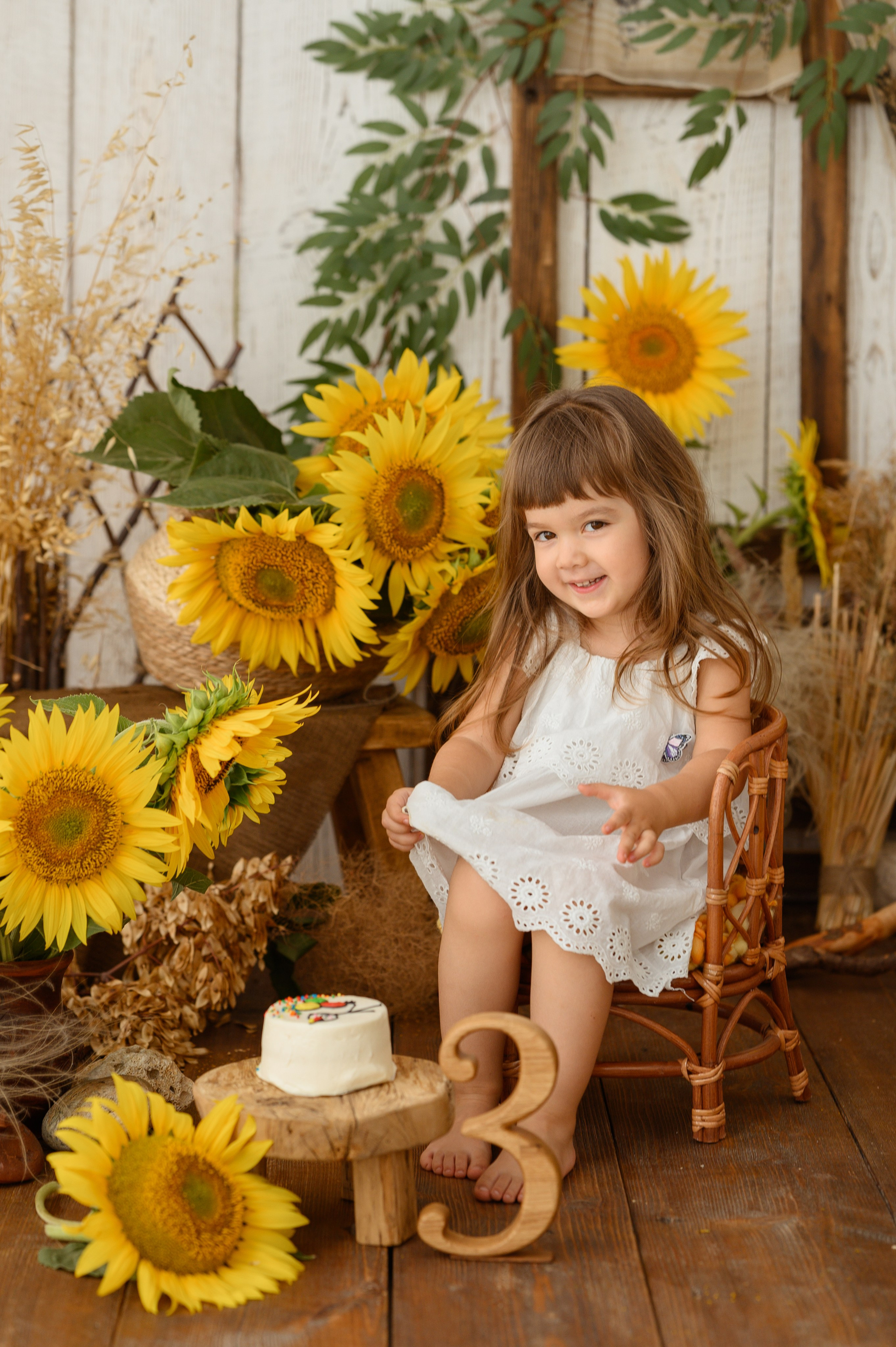 Альмина и подсолнухи. Детский и семейный фотограф Ирина Гладких