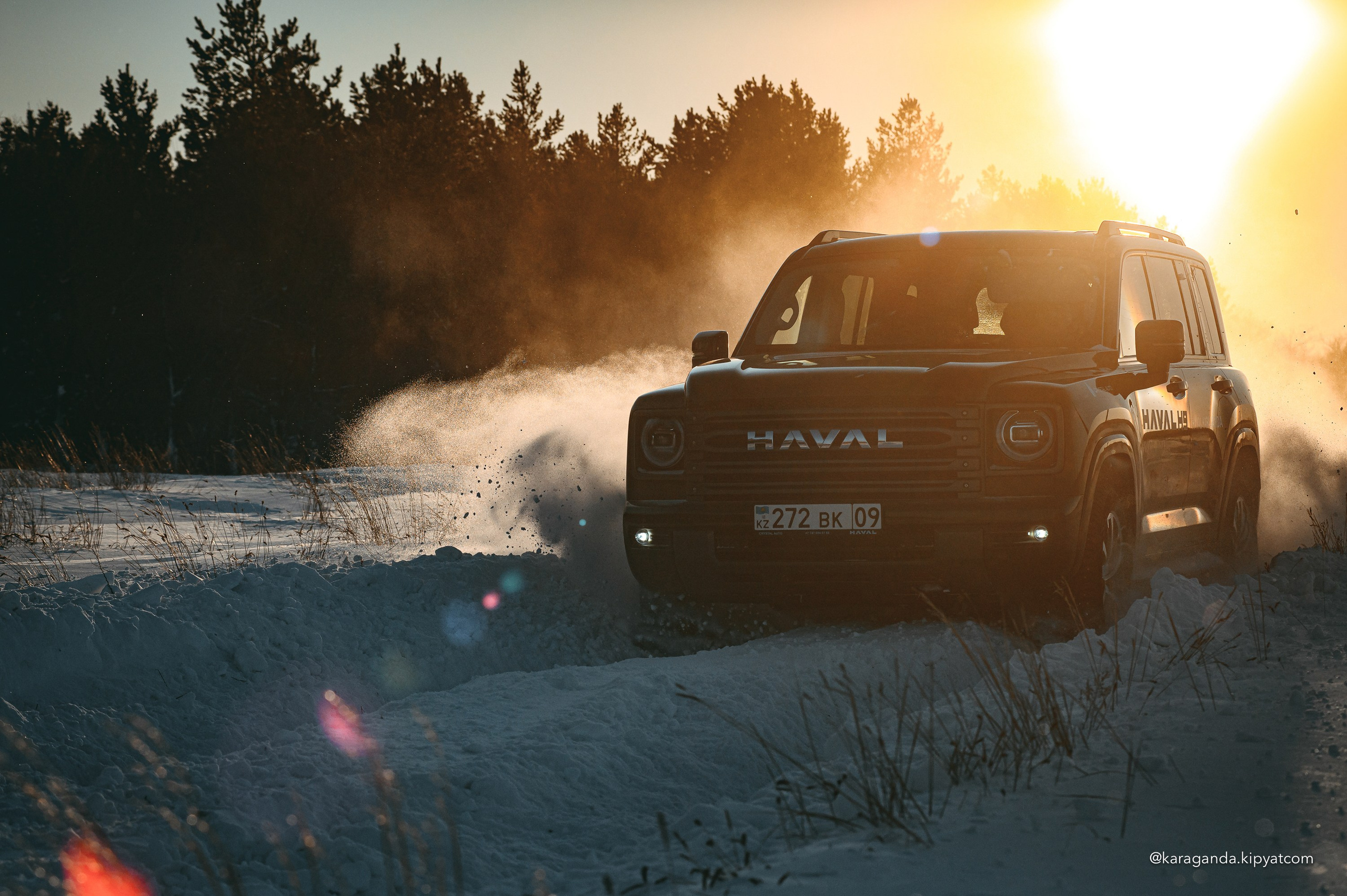 Зимний заезд на HAVAL H9. Кипятком Караганда