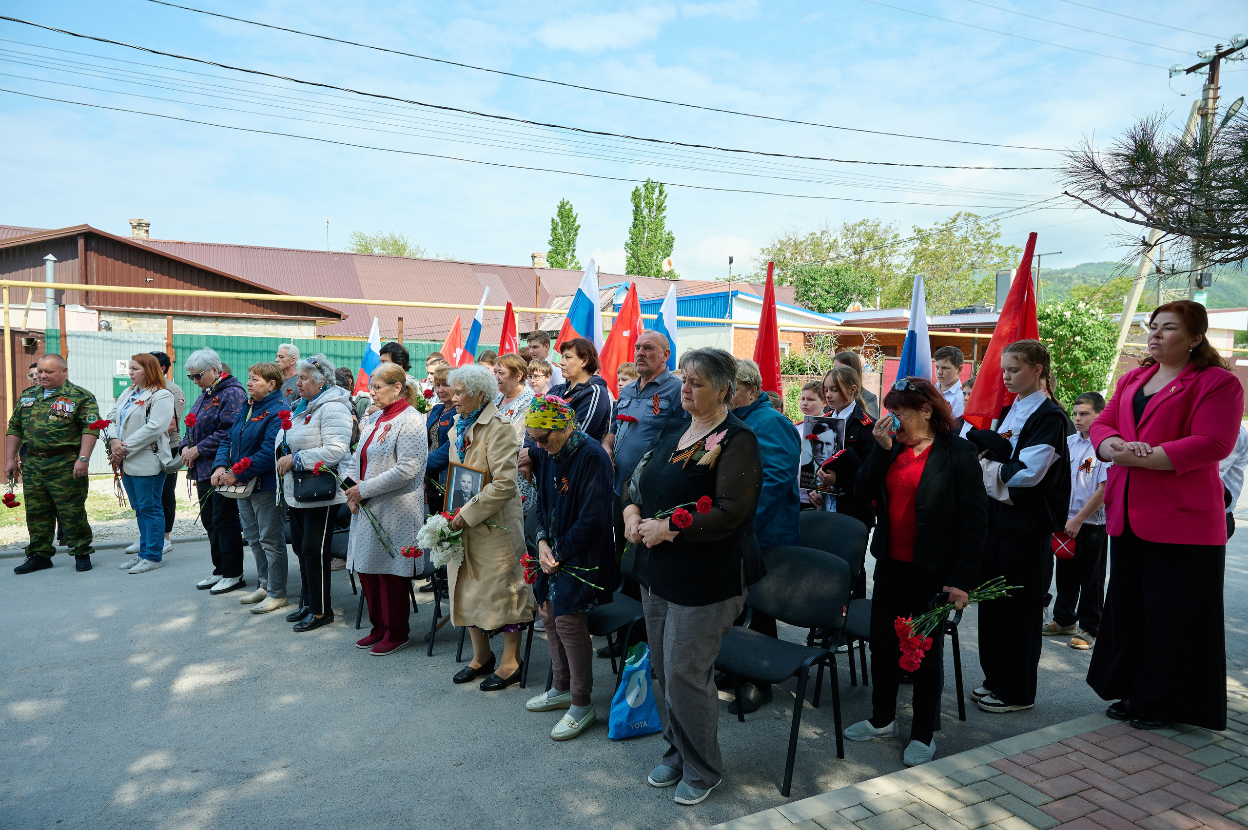 Митинг к 9 мая в с. Виноградное. Жизнь курорта Кабардинка в фотографиях