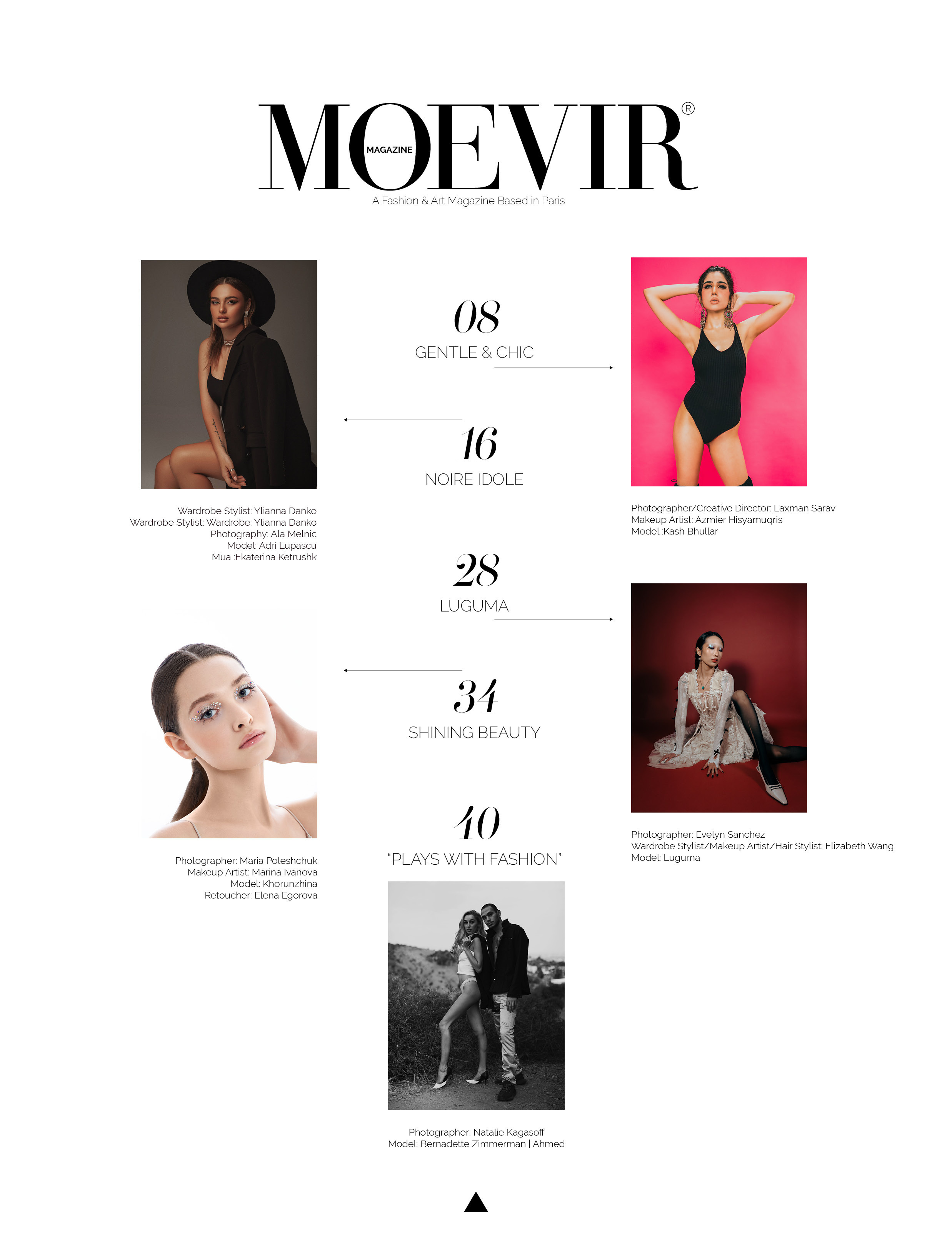 Published in MOEVIR MAGAZINE. Maria Poleshchuk, commercial photographer in Sydney