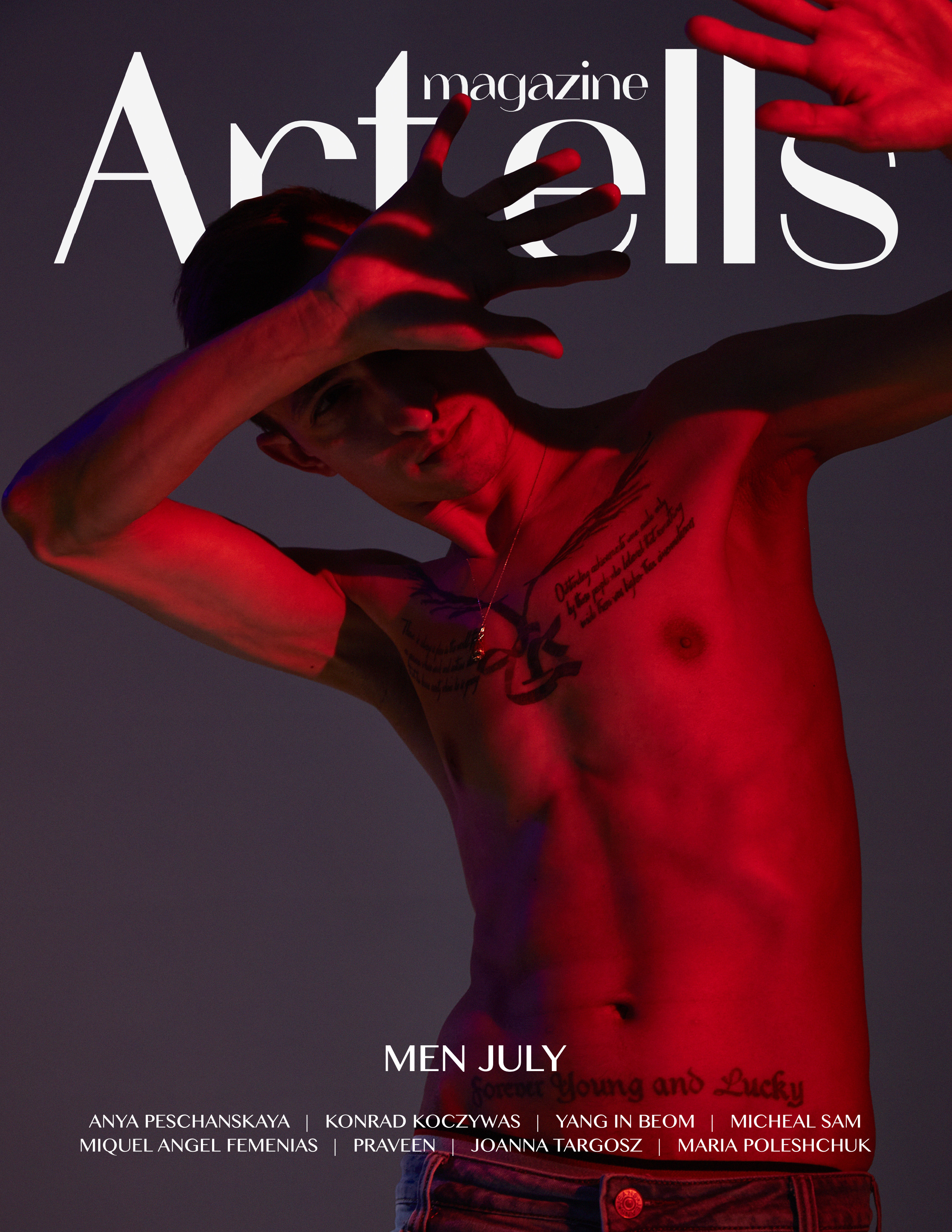 Artells Magazin cover. Maria Poleshchuk, commercial photographer in Sydney