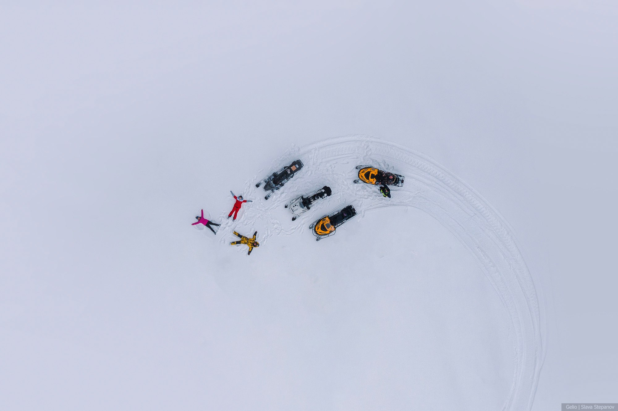 Snowmobiles and People