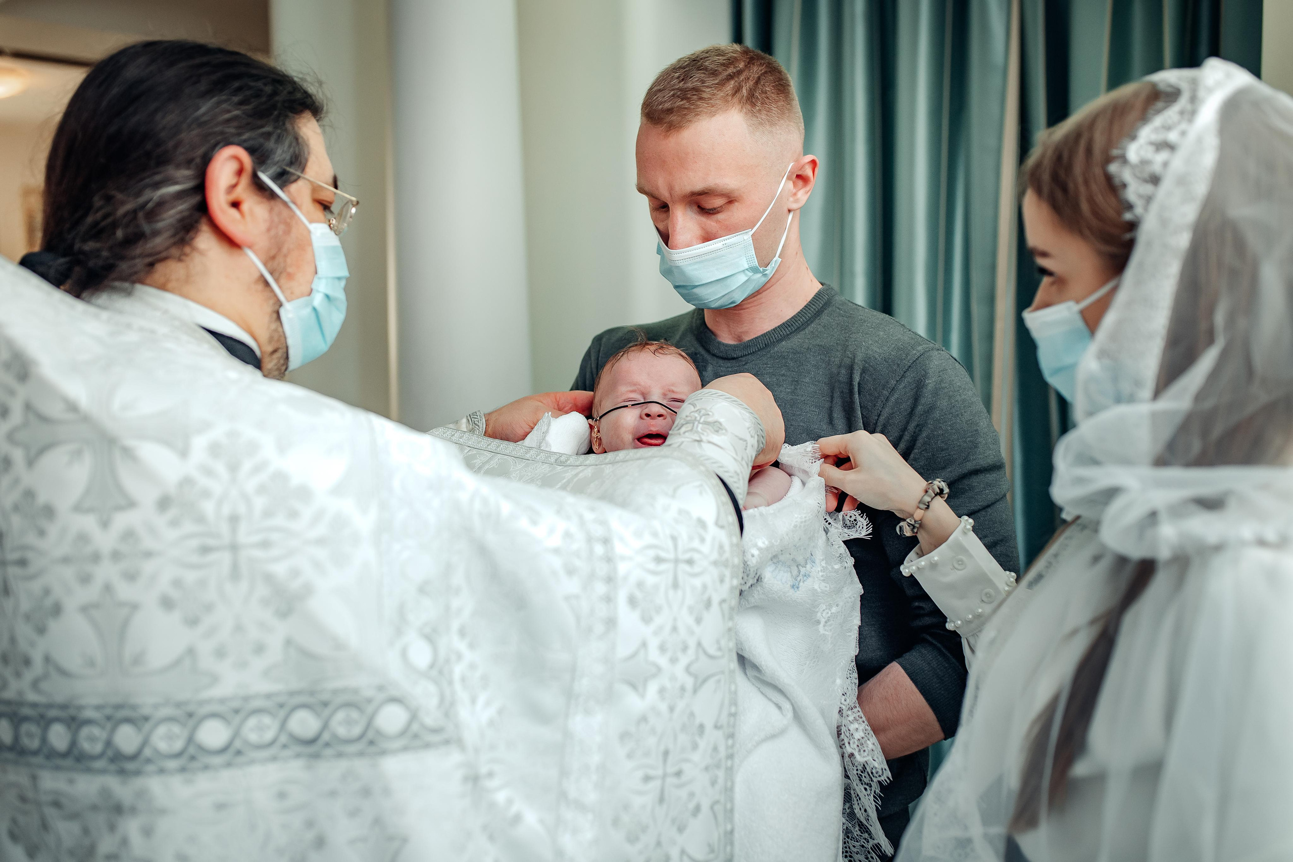 Крещение Маркуса 27 февраля 2022 года, храм святой Живоначальной Троицы