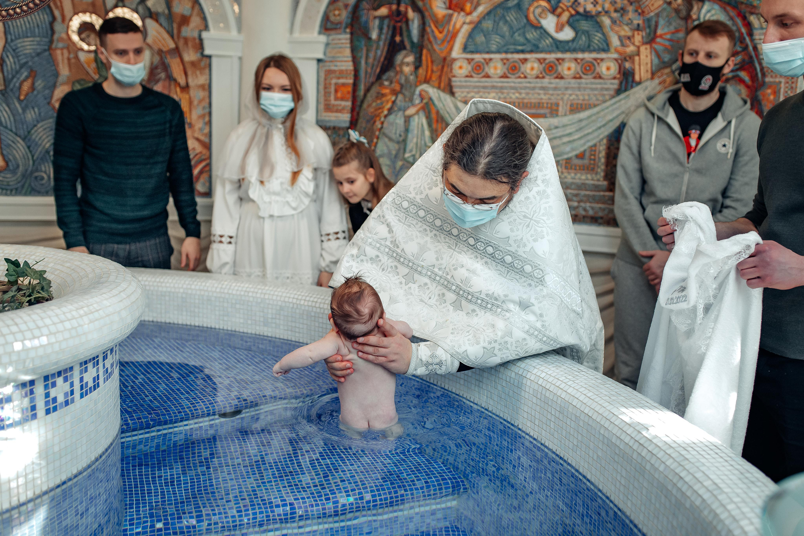 Крещение Маркуса 27 февраля 2022 года, храм святой Живоначальной Троицы