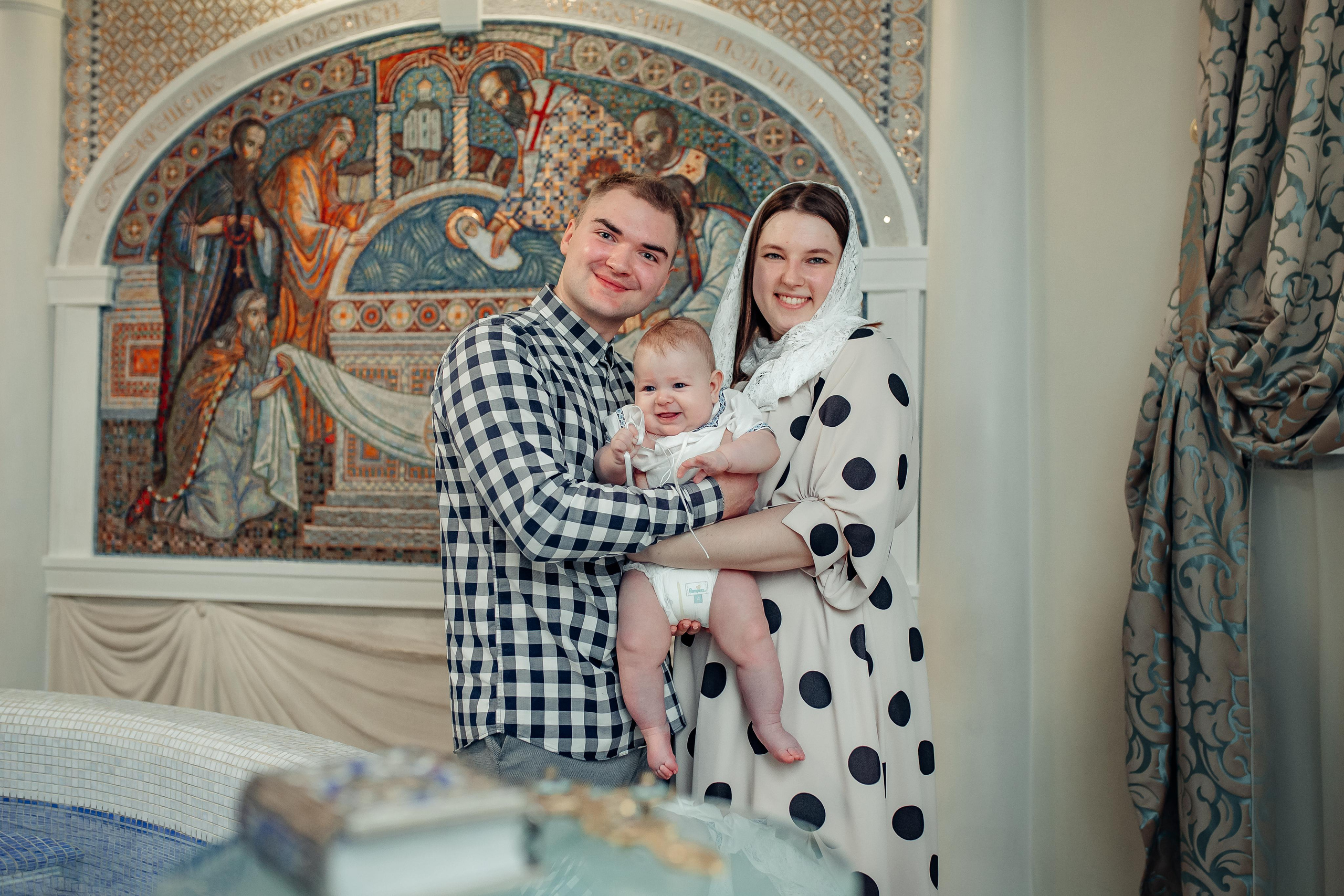 Крещение Максима, Храм Святой Живоначальной Троицы, 19 февраля 2022 года