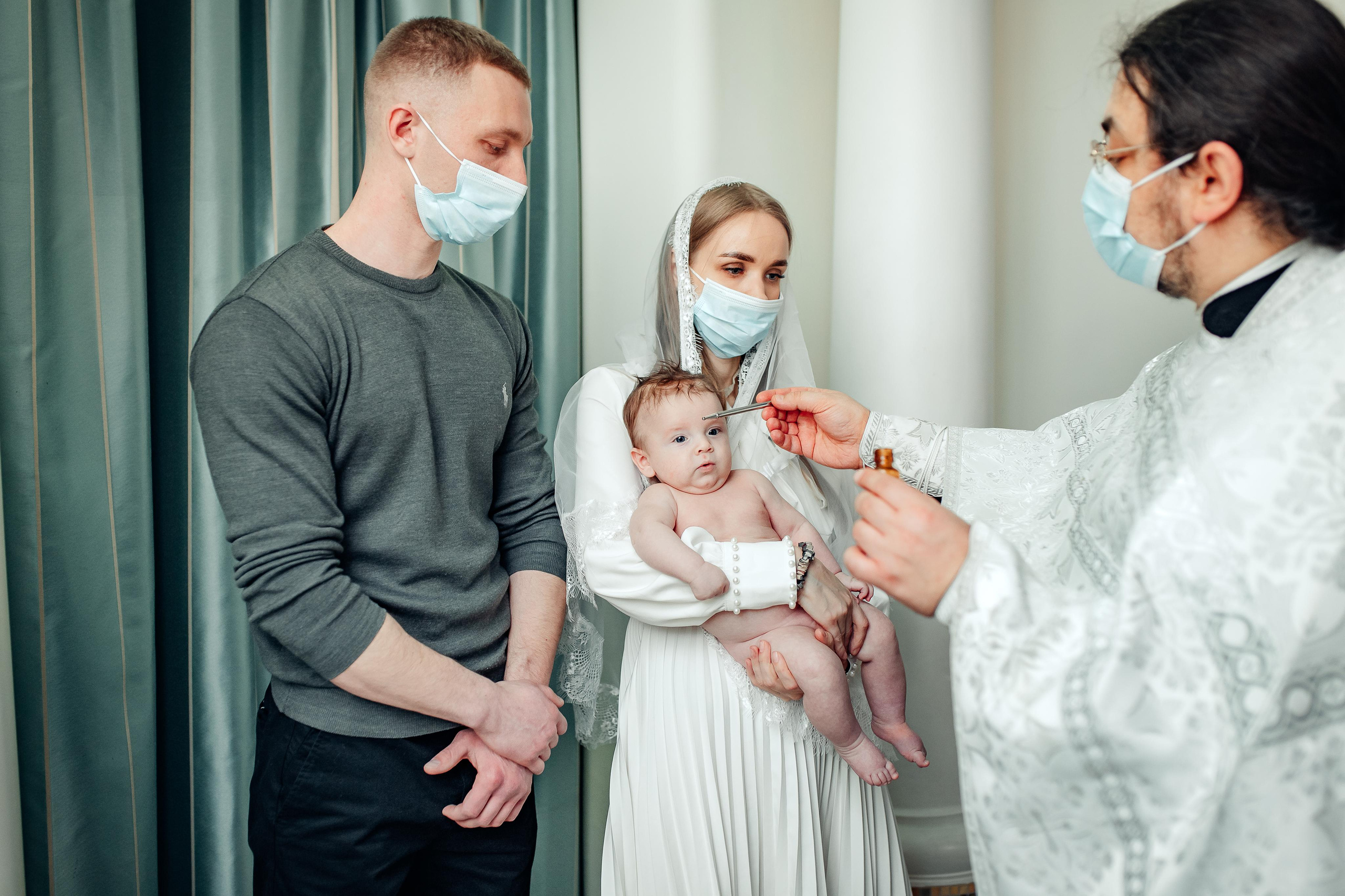 Крещение Маркуса 27 февраля 2022 года, храм святой Живоначальной Троицы