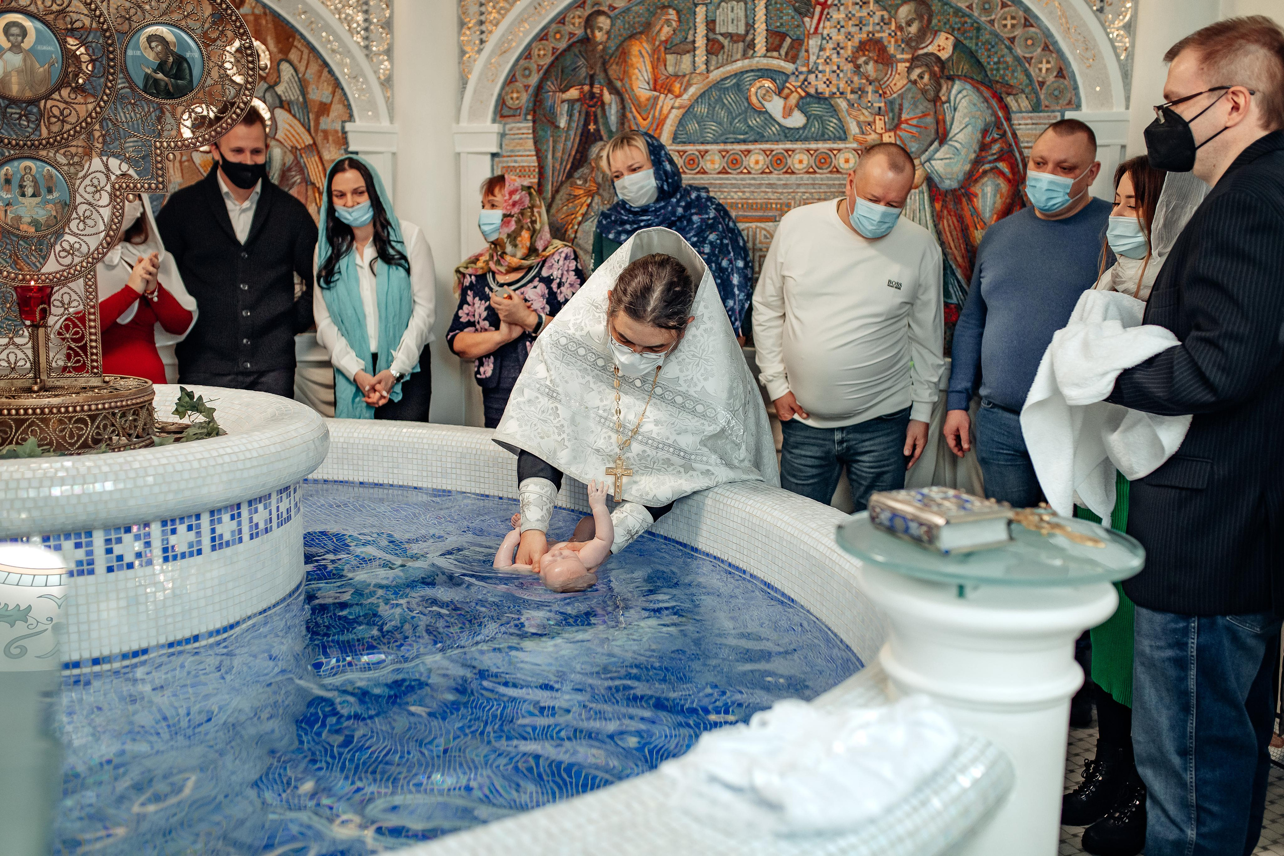 Крещение Дианы, Храм Святой Живоначальной Троицы, 19 февраля 2022 года