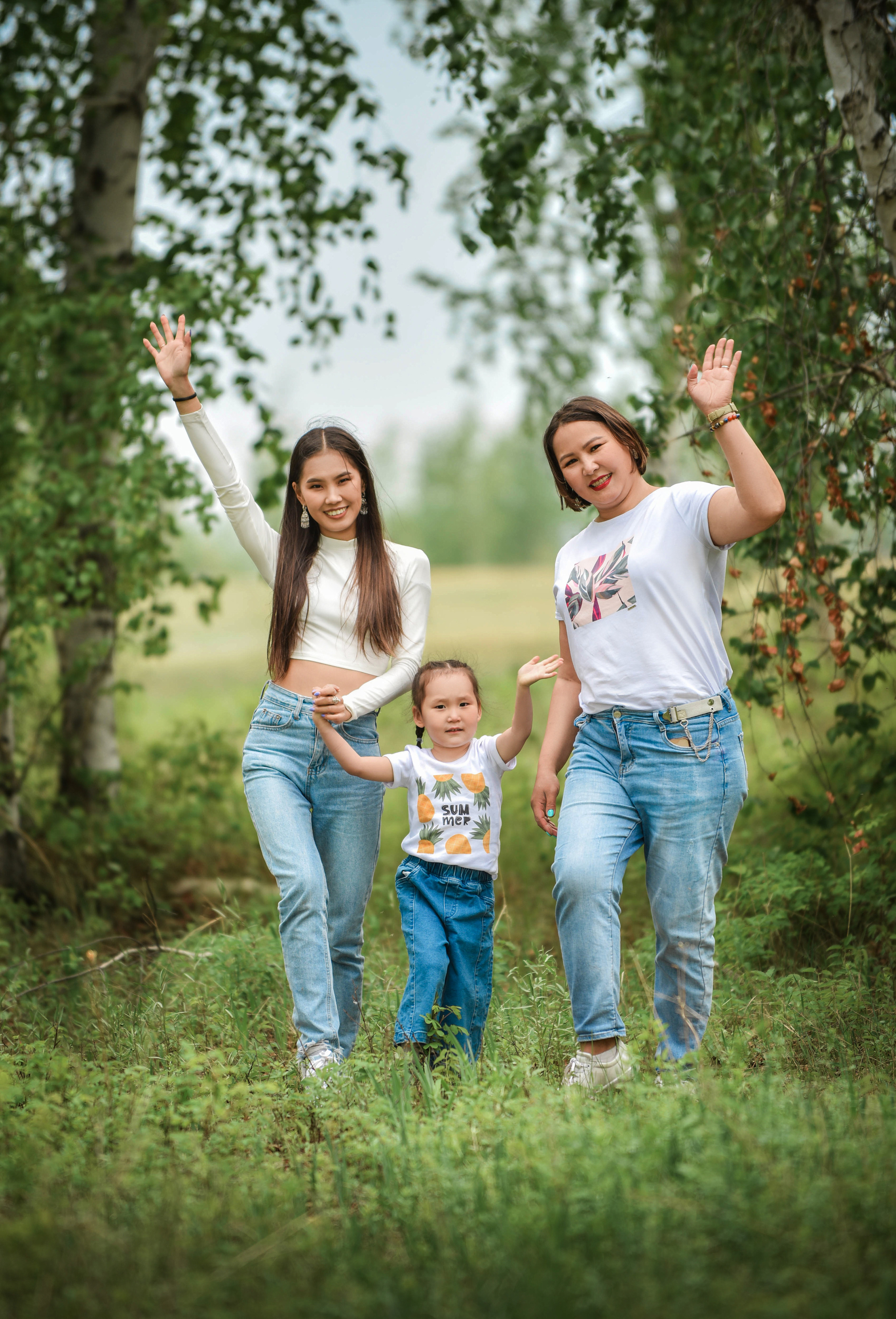 Фотосессия большой семьи в национальных костюмах. ФОТОГРАФ в МОСКВЕ Любовь Пронина