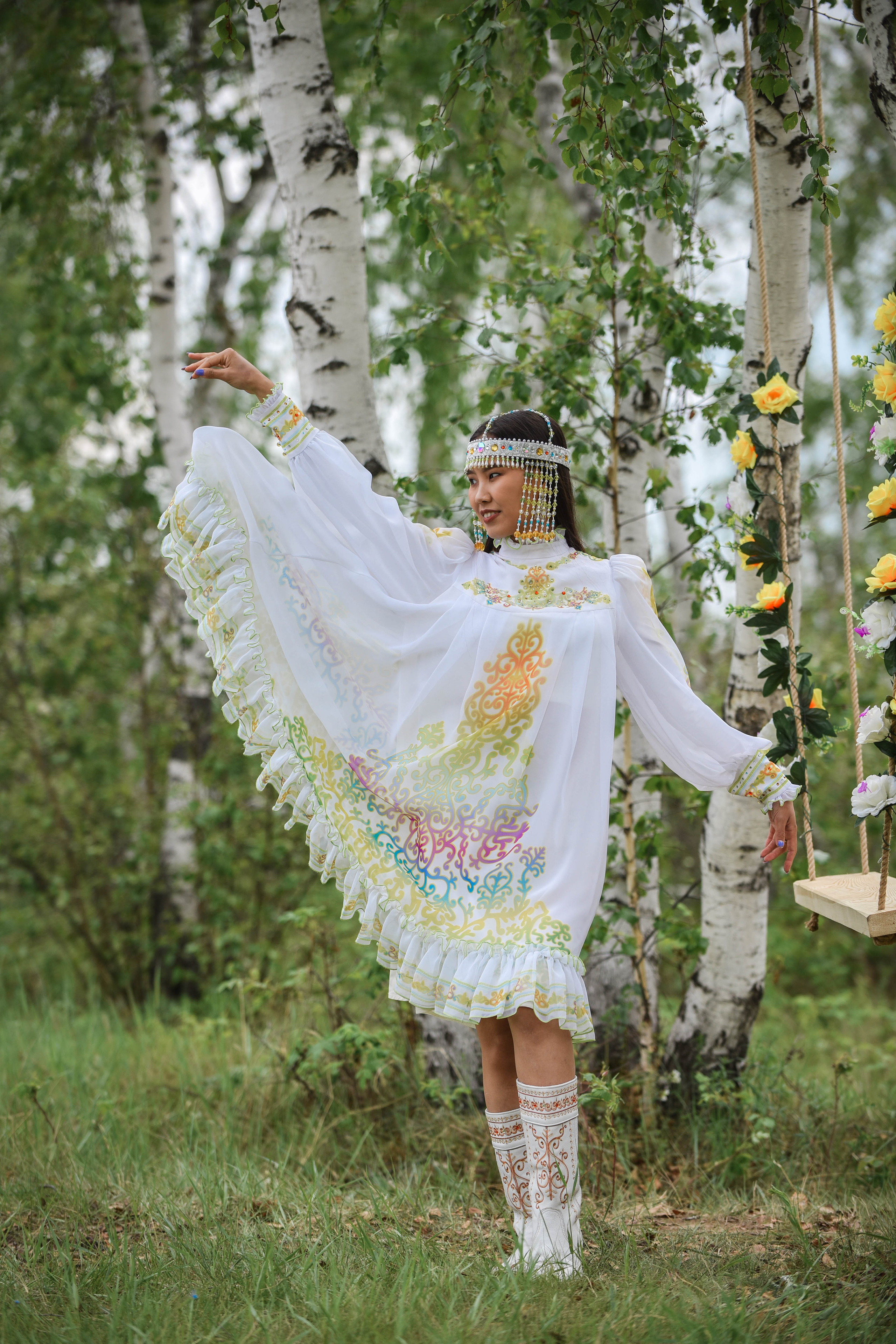 Фотосессия большой семьи в национальных костюмах. ФОТОГРАФ в МОСКВЕ Любовь Пронина