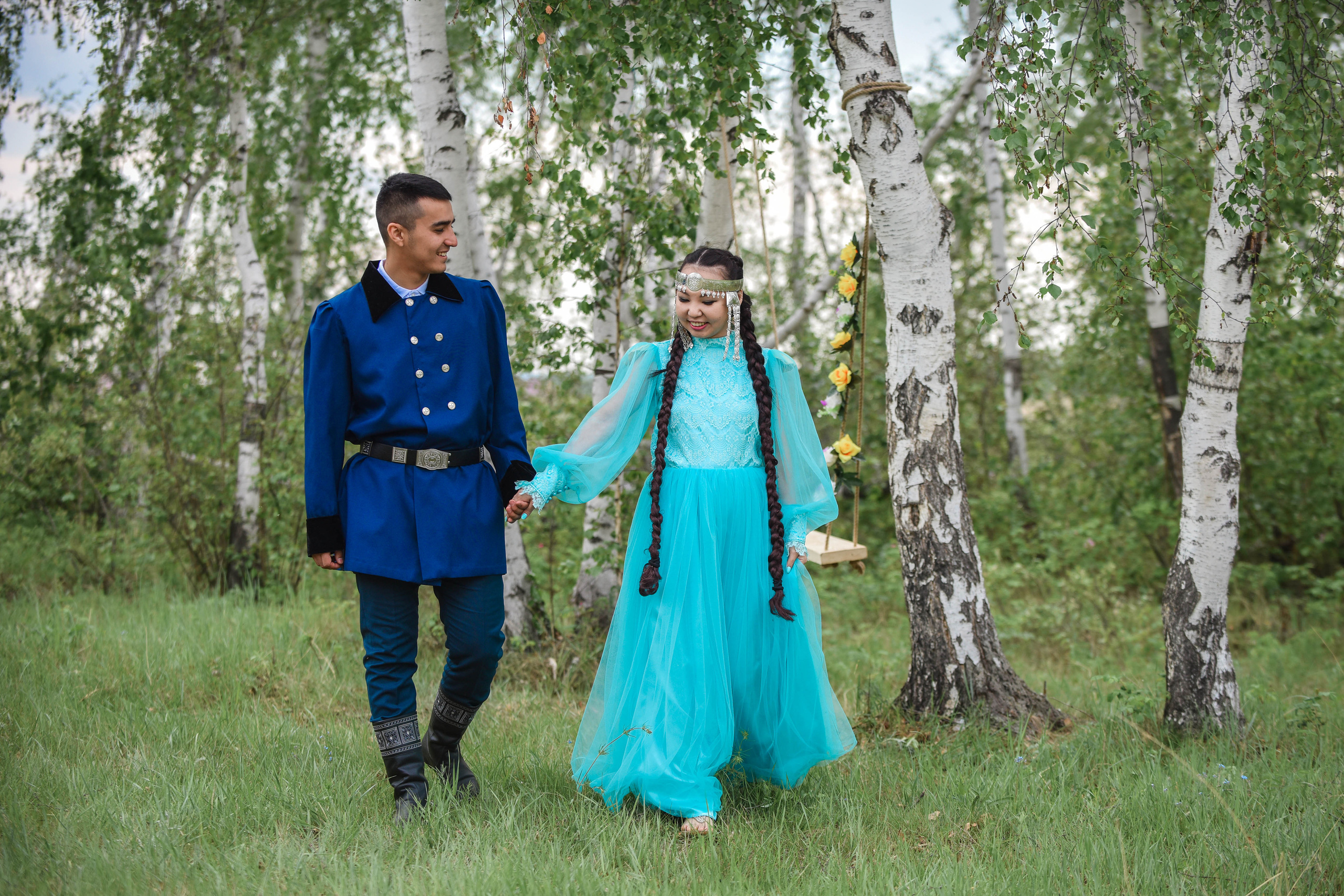 Фотосессия большой семьи в национальных костюмах. ФОТОГРАФ в МОСКВЕ Любовь Пронина