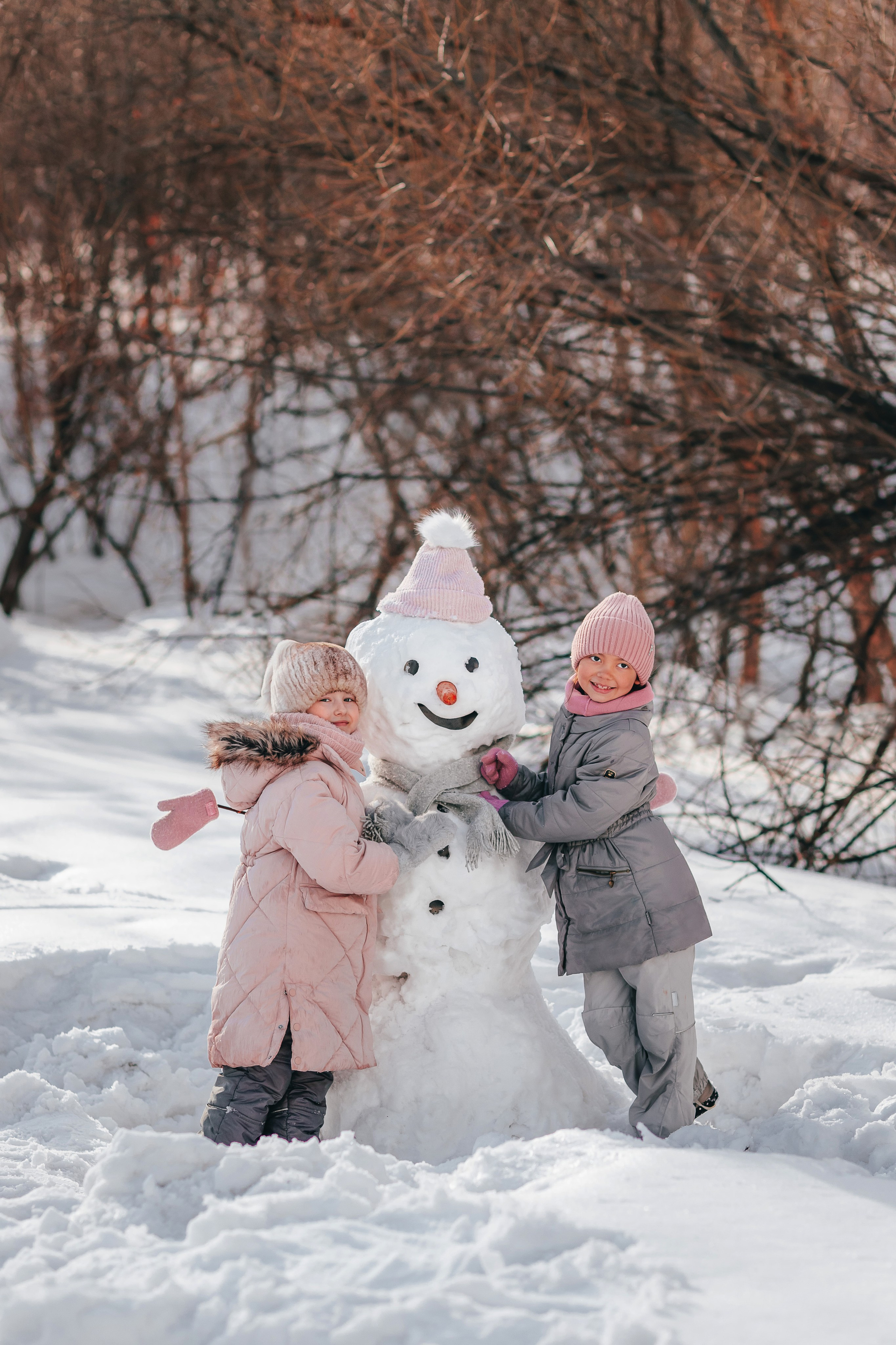 Снеговик. Семейный и детский фотограф в г. Новосибирске Макеева Анастасия