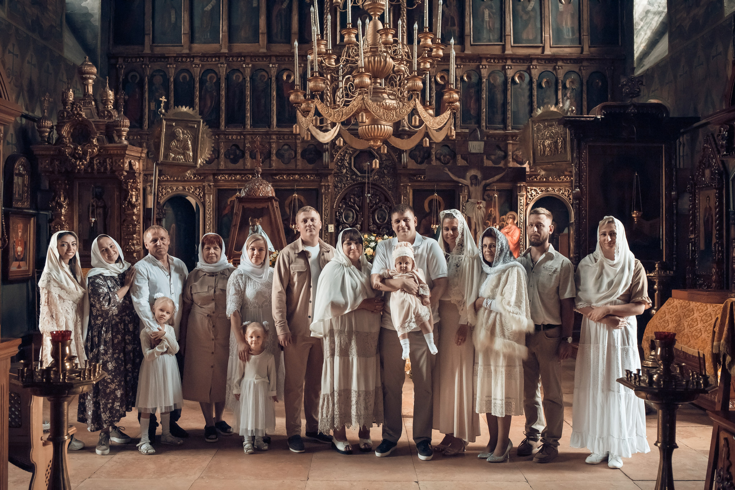 Крещение Аполлинарии в Успенском храме с. Шубино