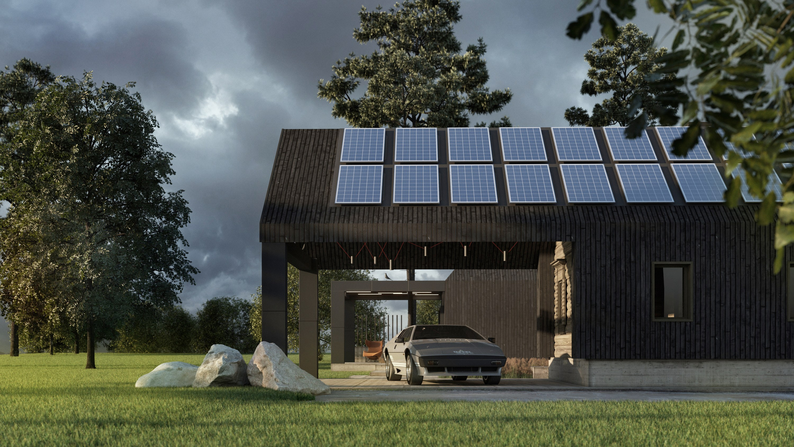 The hut. Paintings by the artist Sergey Ratchin