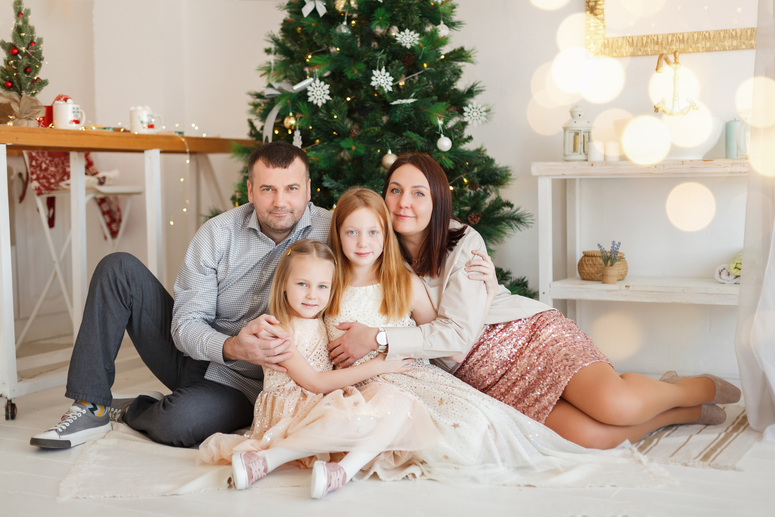 Анечка с семьей на Новый Год. Фотограф в Самаре Юлия Решетнева