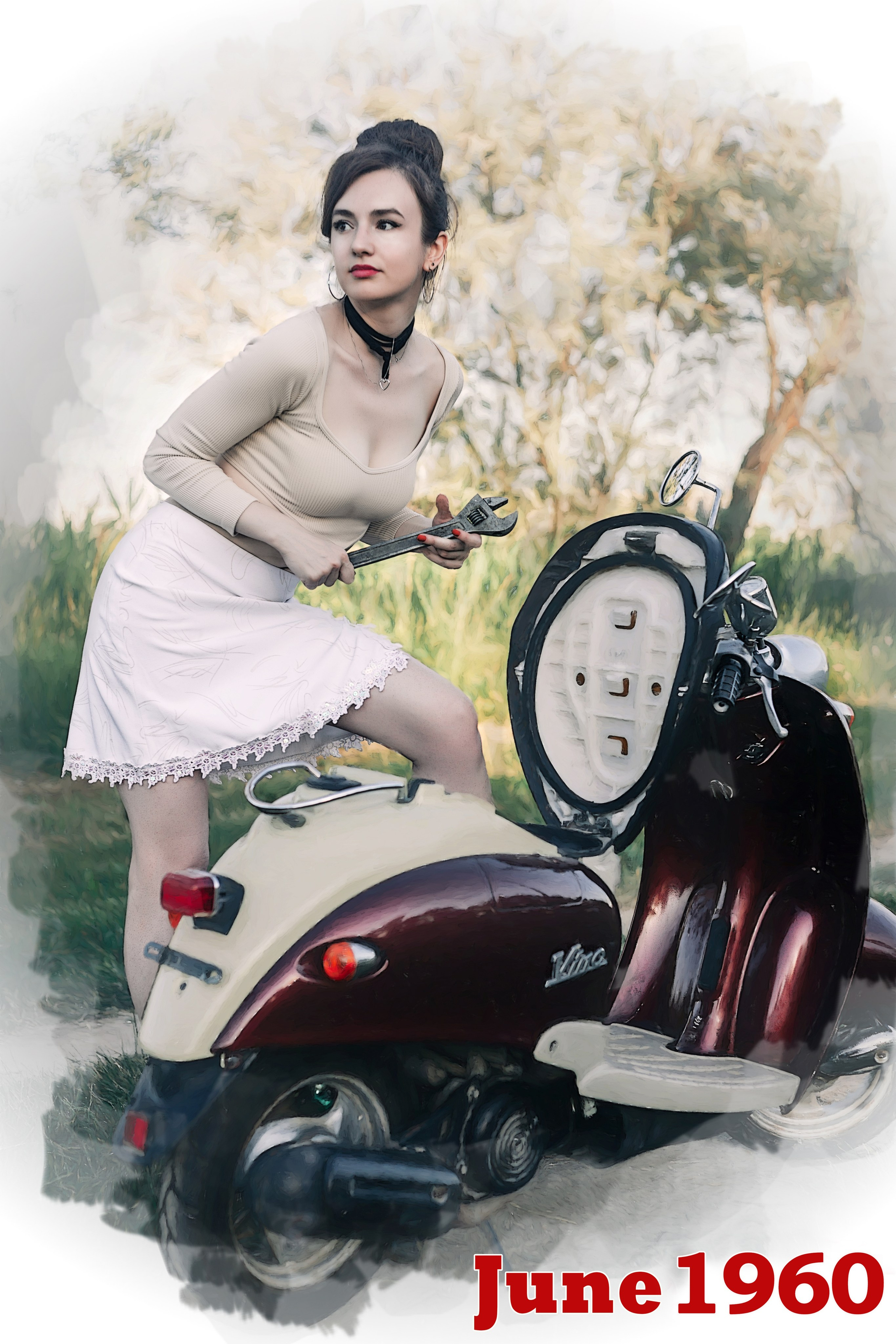 Фотосессия с ретро автомобилем