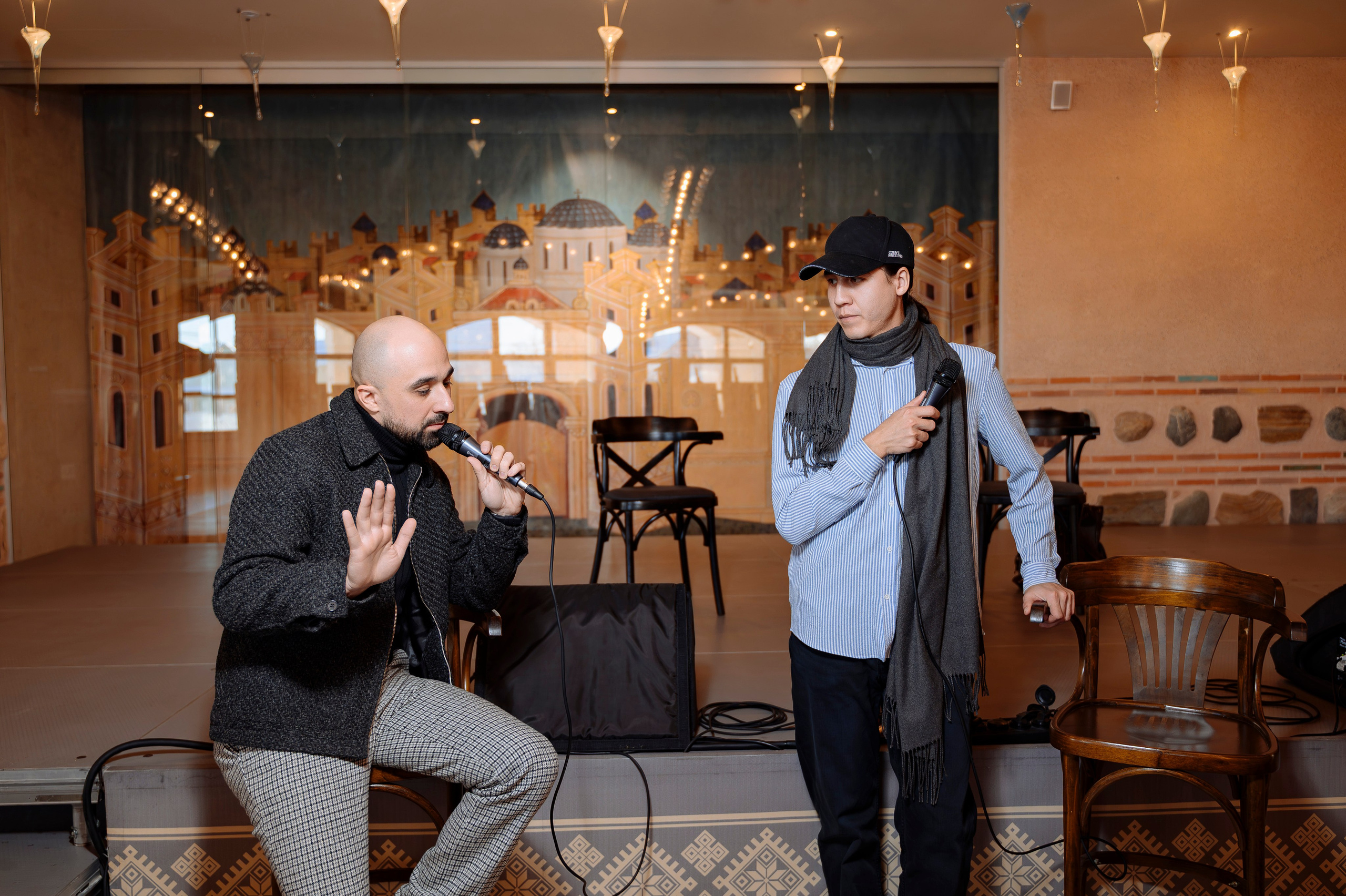 ФАН встреча участников проекта FACTOR.BY: Ибрагима Карасова и Шамхала Хачатуряна. Фотограф Беларусь — Ольга Шаповалова (Жардецкая)