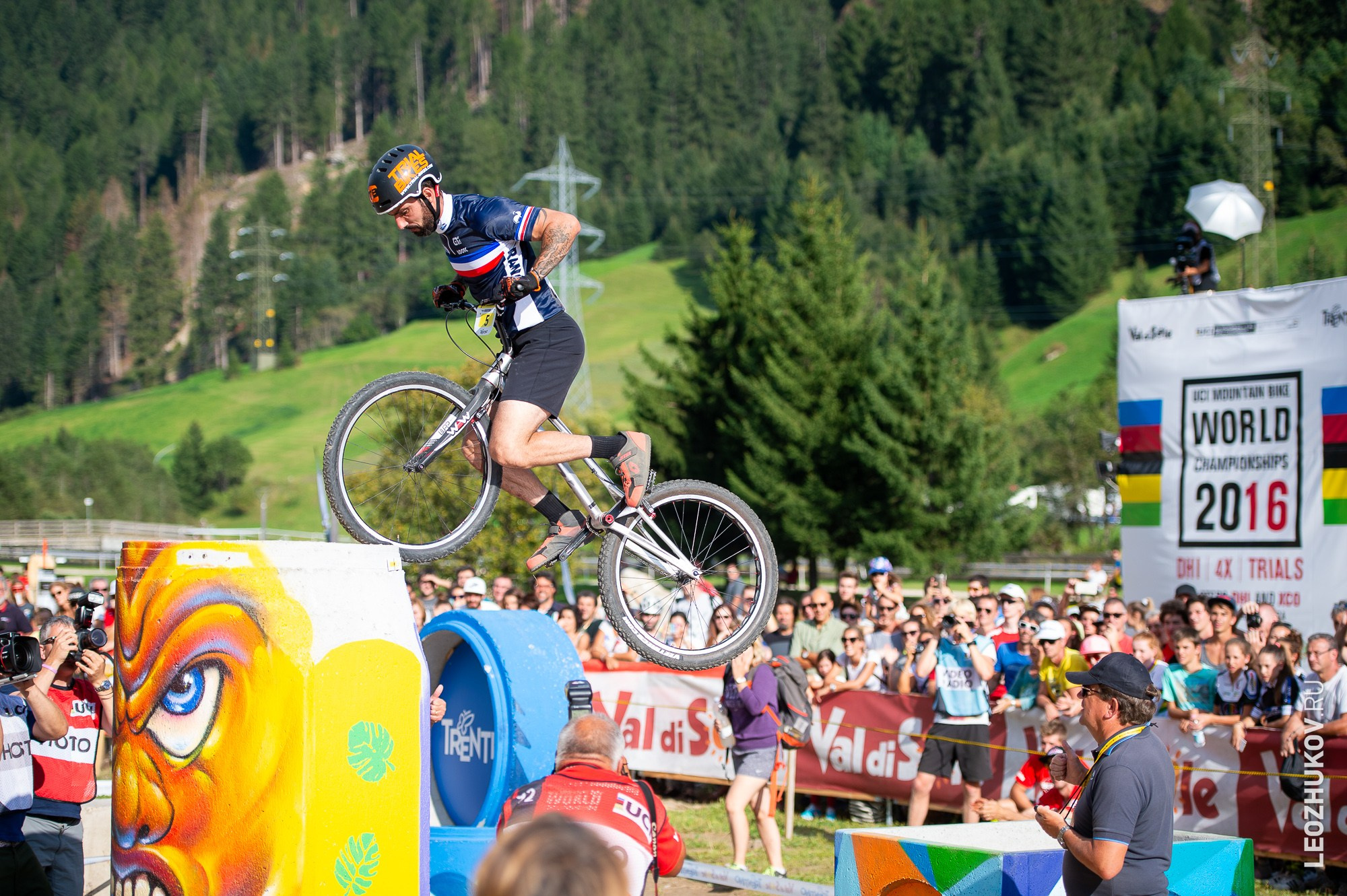 UCI Trials World Championships 2016 — finals. Sports photographer Leonid Zhukov