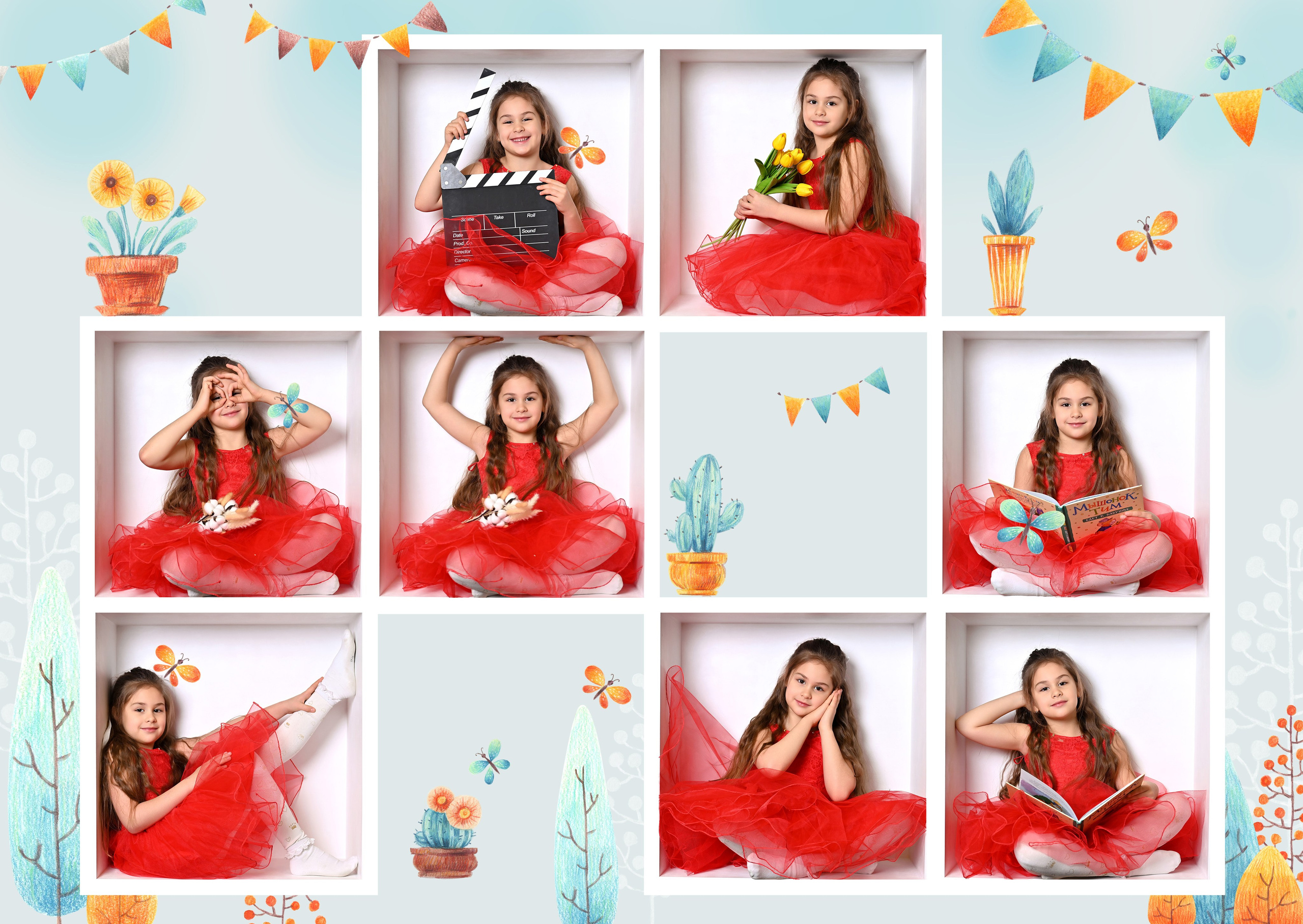 Выпускные альбомы для детского сада в Ростове-на-Дону. Школьный и семейный фотограф в Ростове-на-Дону