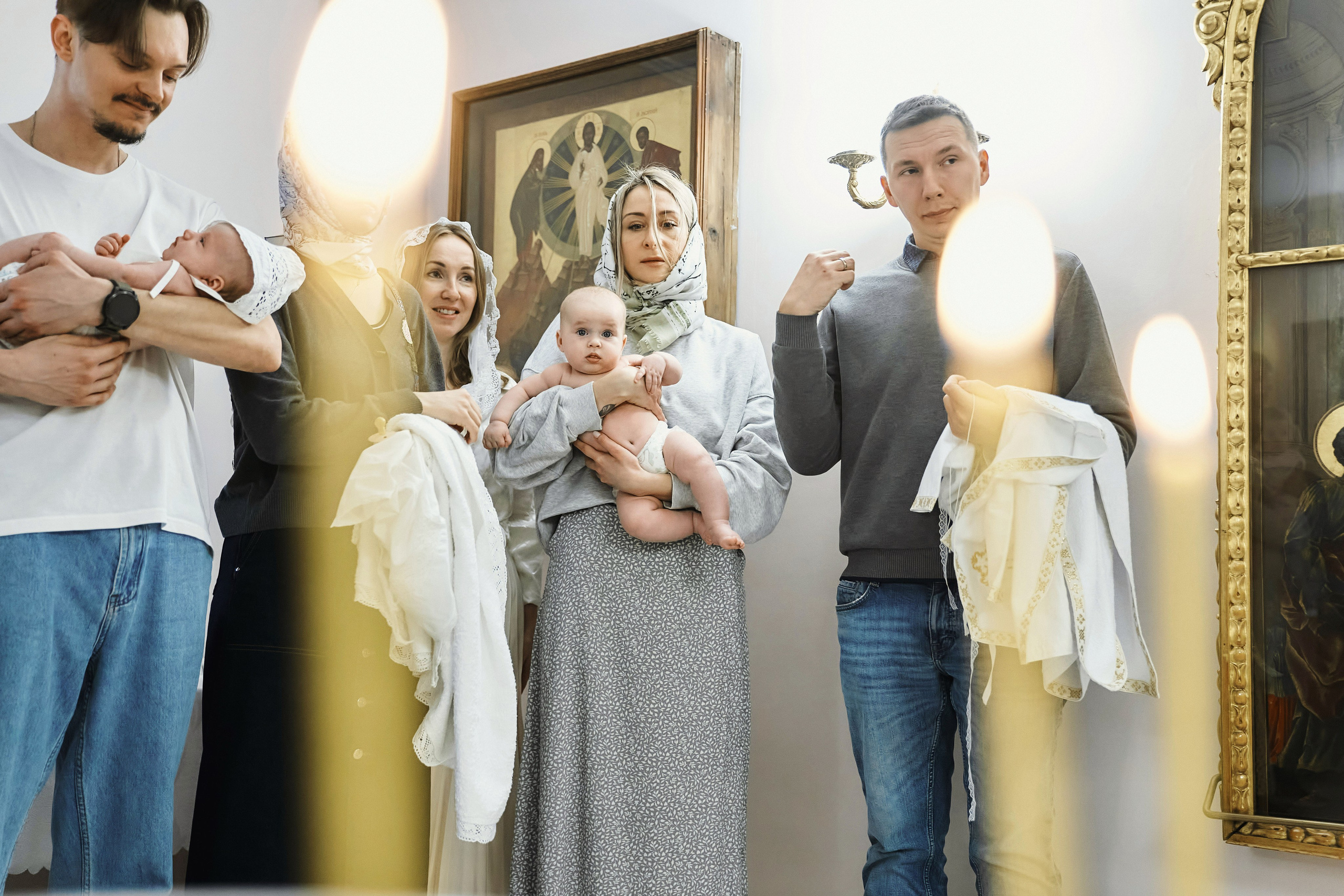 Крещение ребёнка в Церкви Илии Пророка и Воздвижения Честного Креста Господня в Черкизове