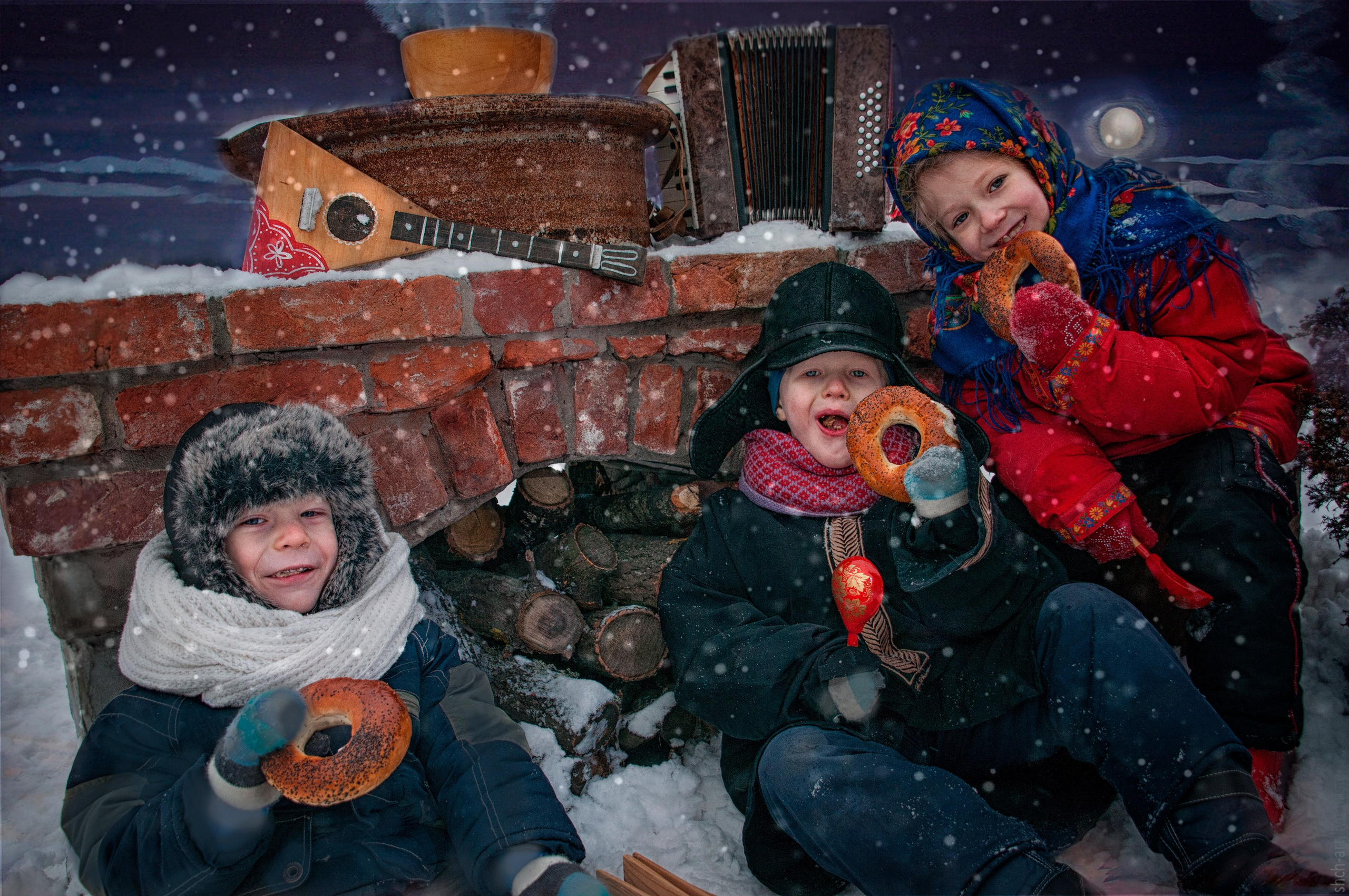 Зимние открытки. Семейный и детский фотограф в Ярославле, Максимова Светлана