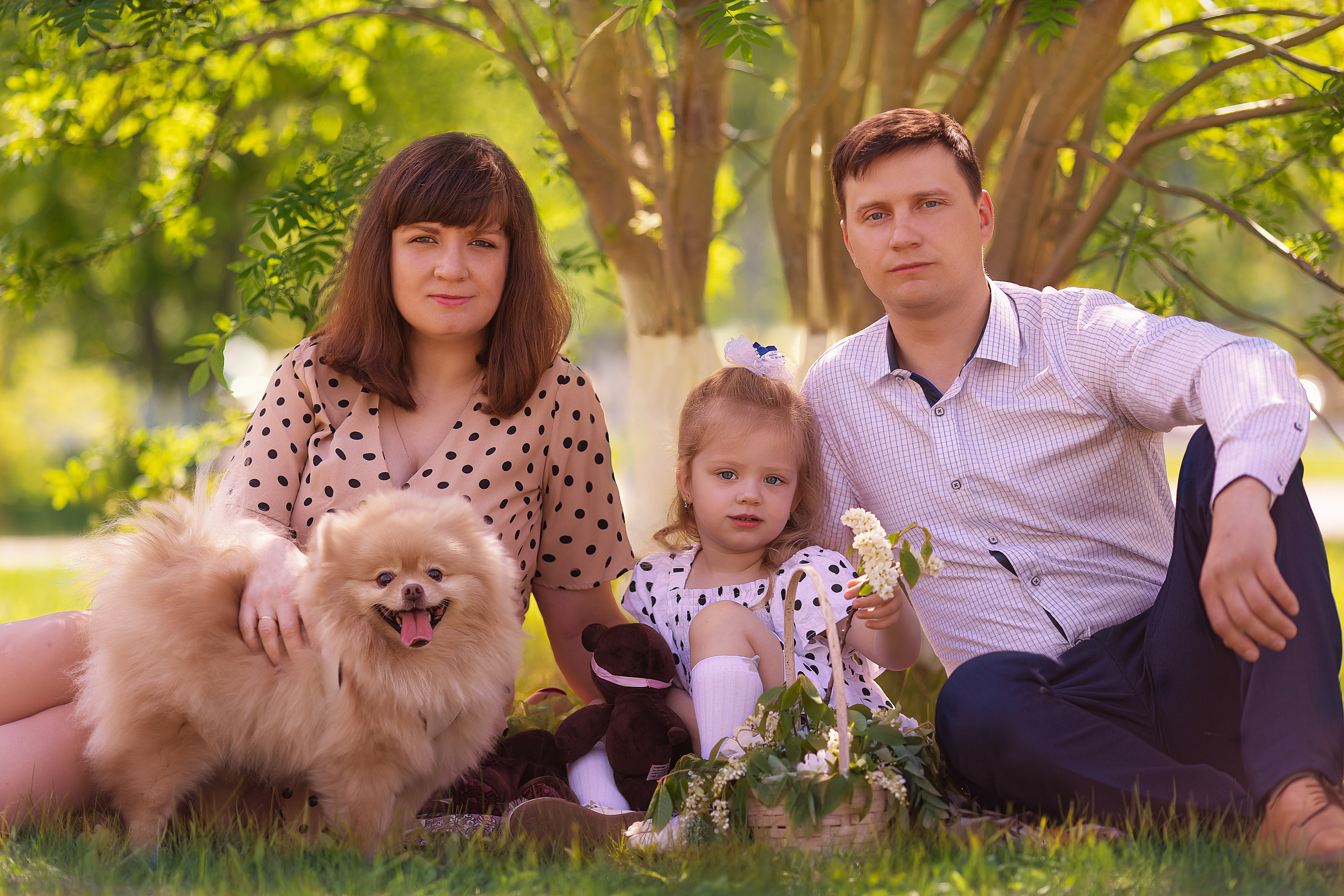 Фотосессия Цветение Антон, Светлана, Алиса. Фотограф в Когалыме Инна Черненко