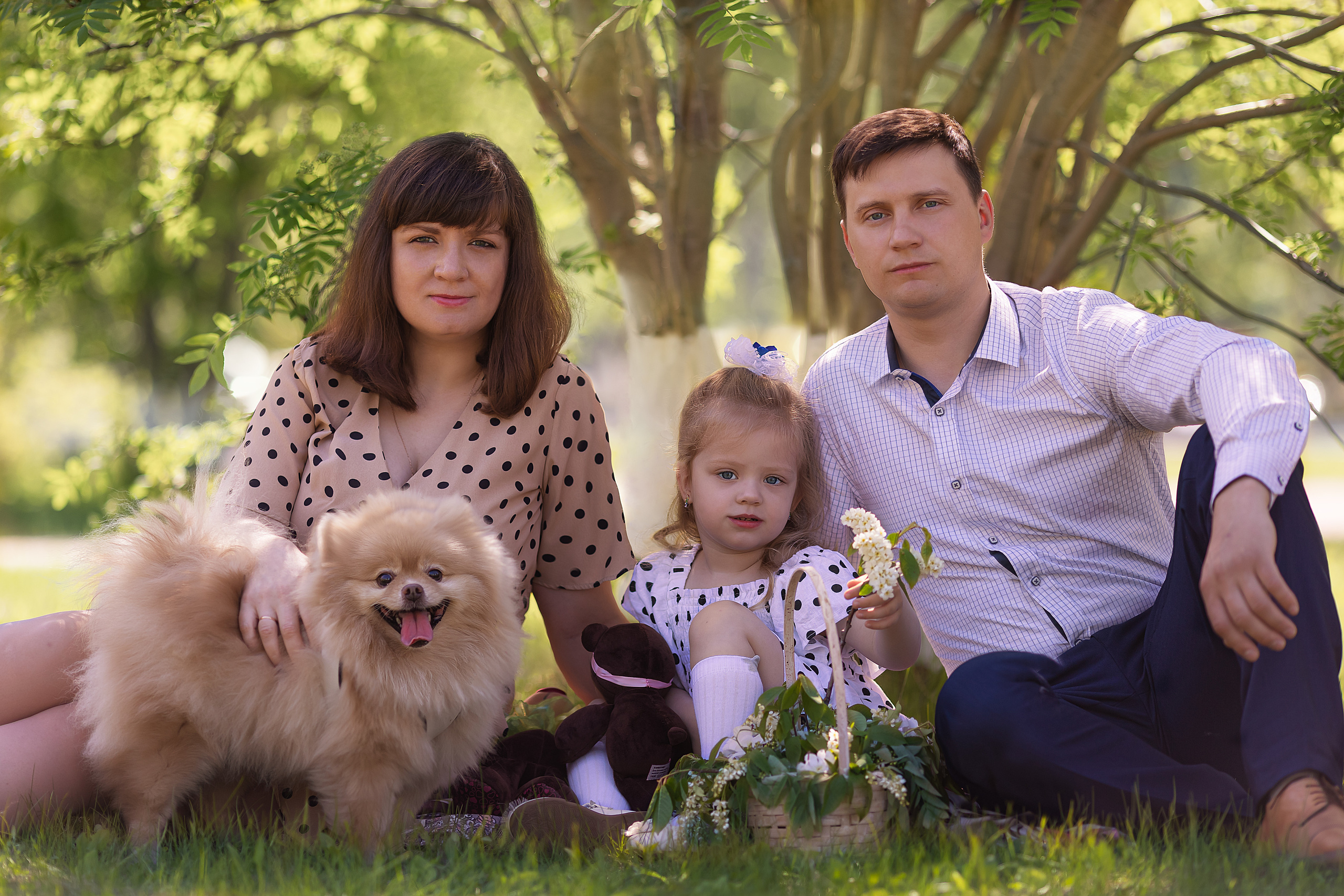 Фотосессия Цветение Антон, Светлана, Алиса. Фотограф в Когалыме Инна Черненко