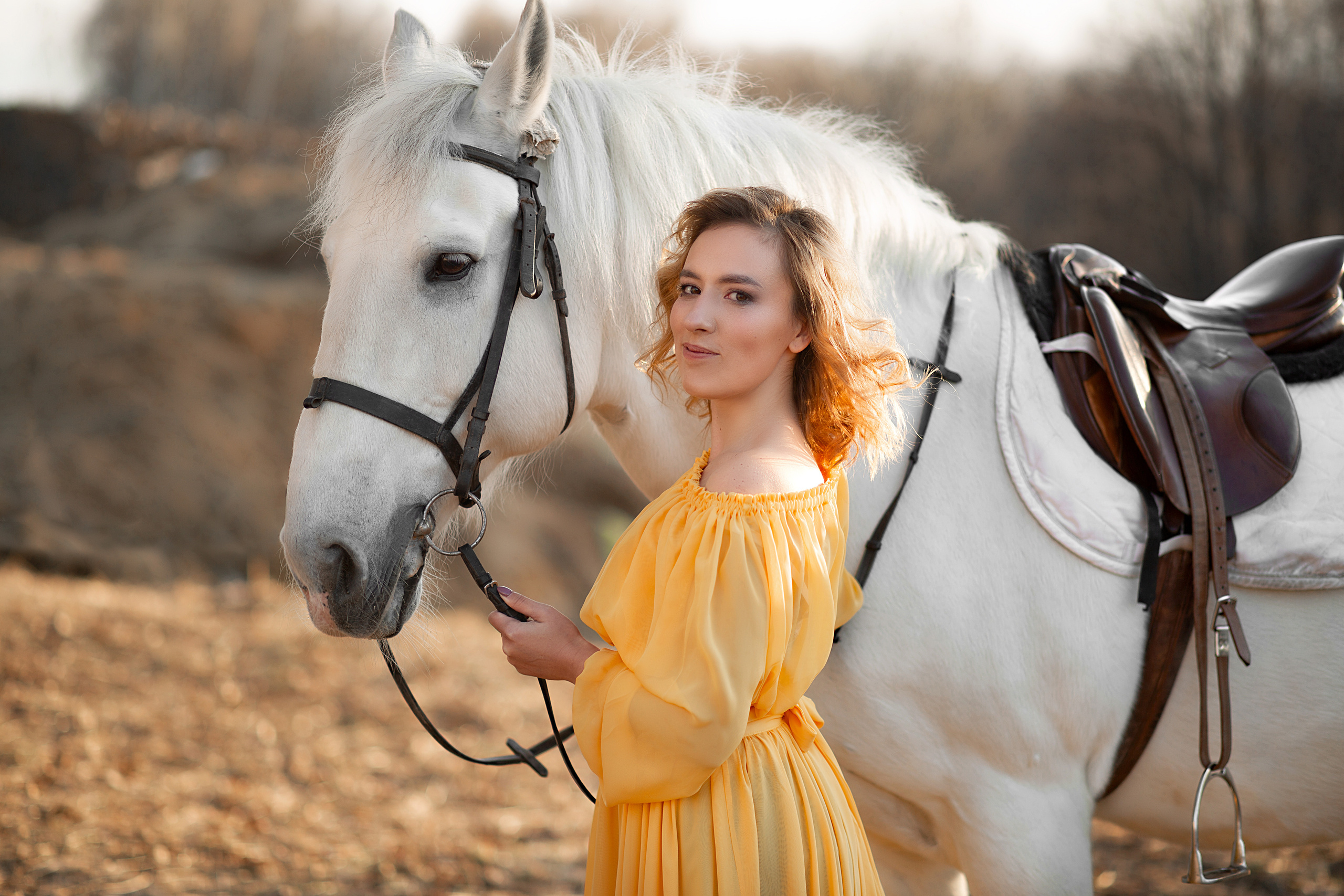 Фотосессия Екатерины и Воробья. Фотосессия с лошадьми в Нижнем Новгороде