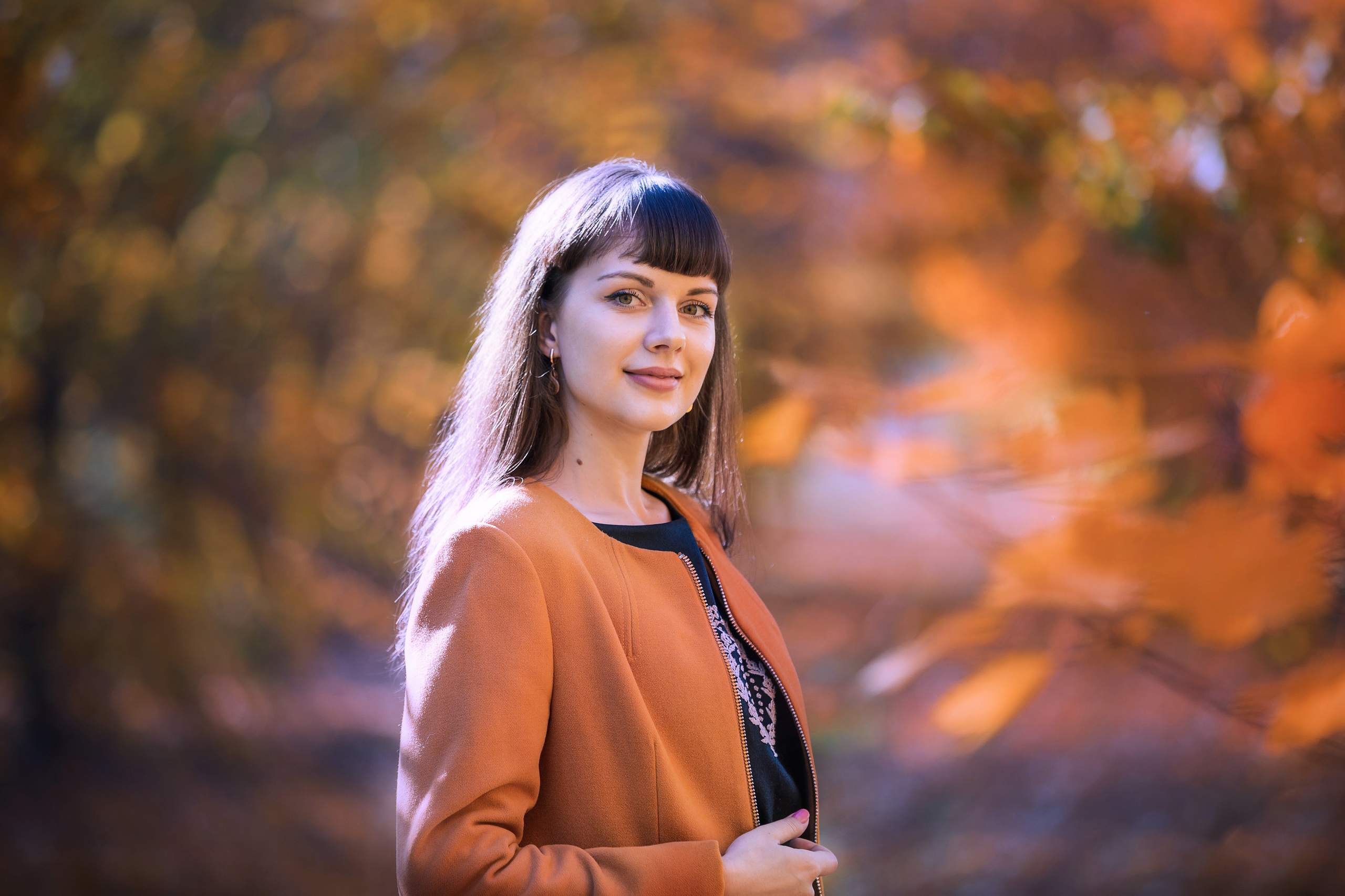 Фотосессия с девушками в осеннем парке. Свадебный фотограф в Барановичах Вячеслав Шах-Гусейнов, фотошкола