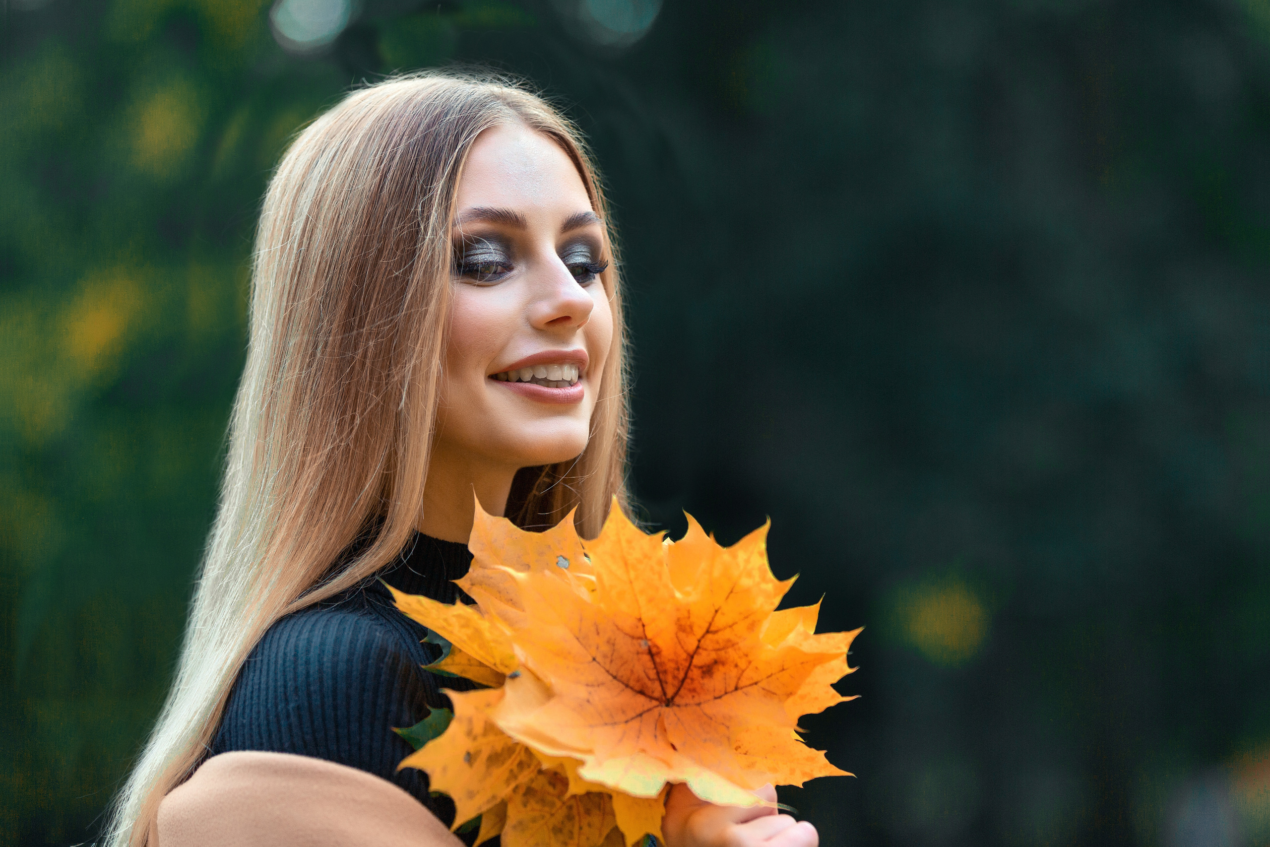 Фотосессия с девушками в осеннем парке. Свадебный фотограф в Барановичах Вячеслав Шах-Гусейнов, фотошкола