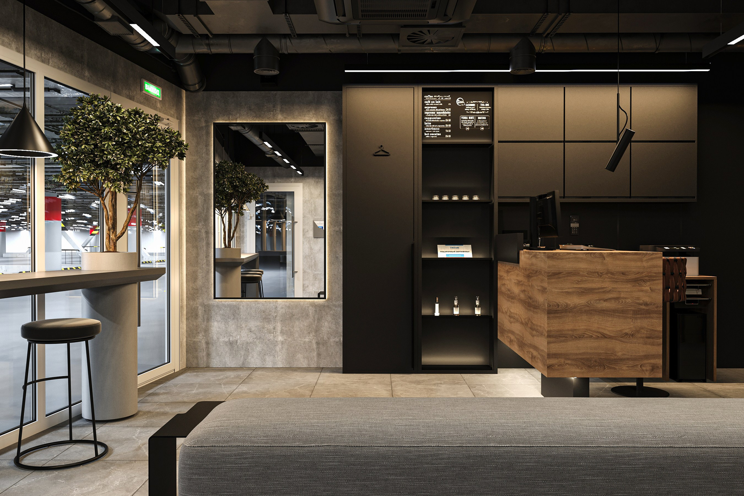 Дизайн клиентской зоны при автомоечно-детейлинговом комплексе в Санкт-Петербурге