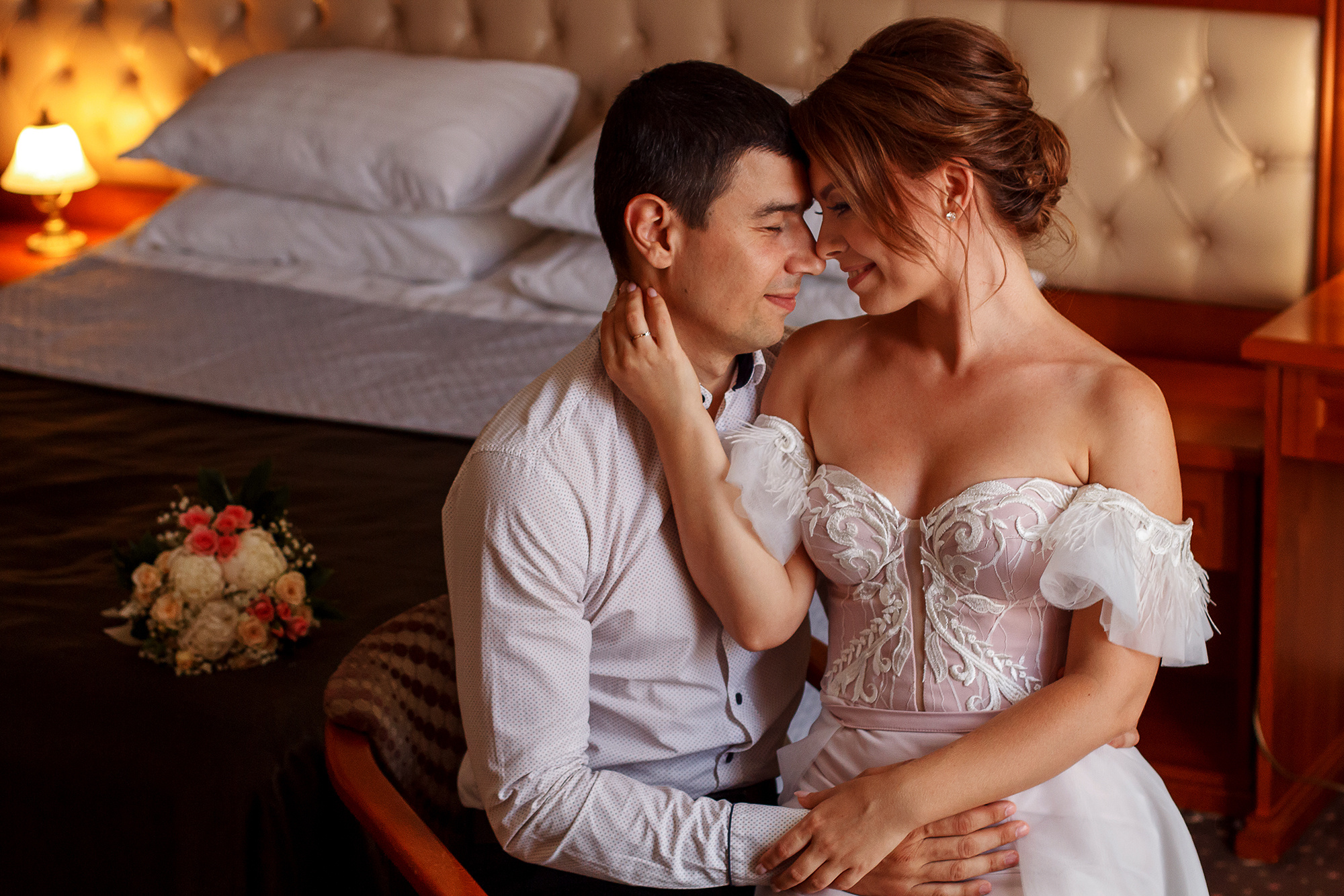 Фото жениха и невесты.