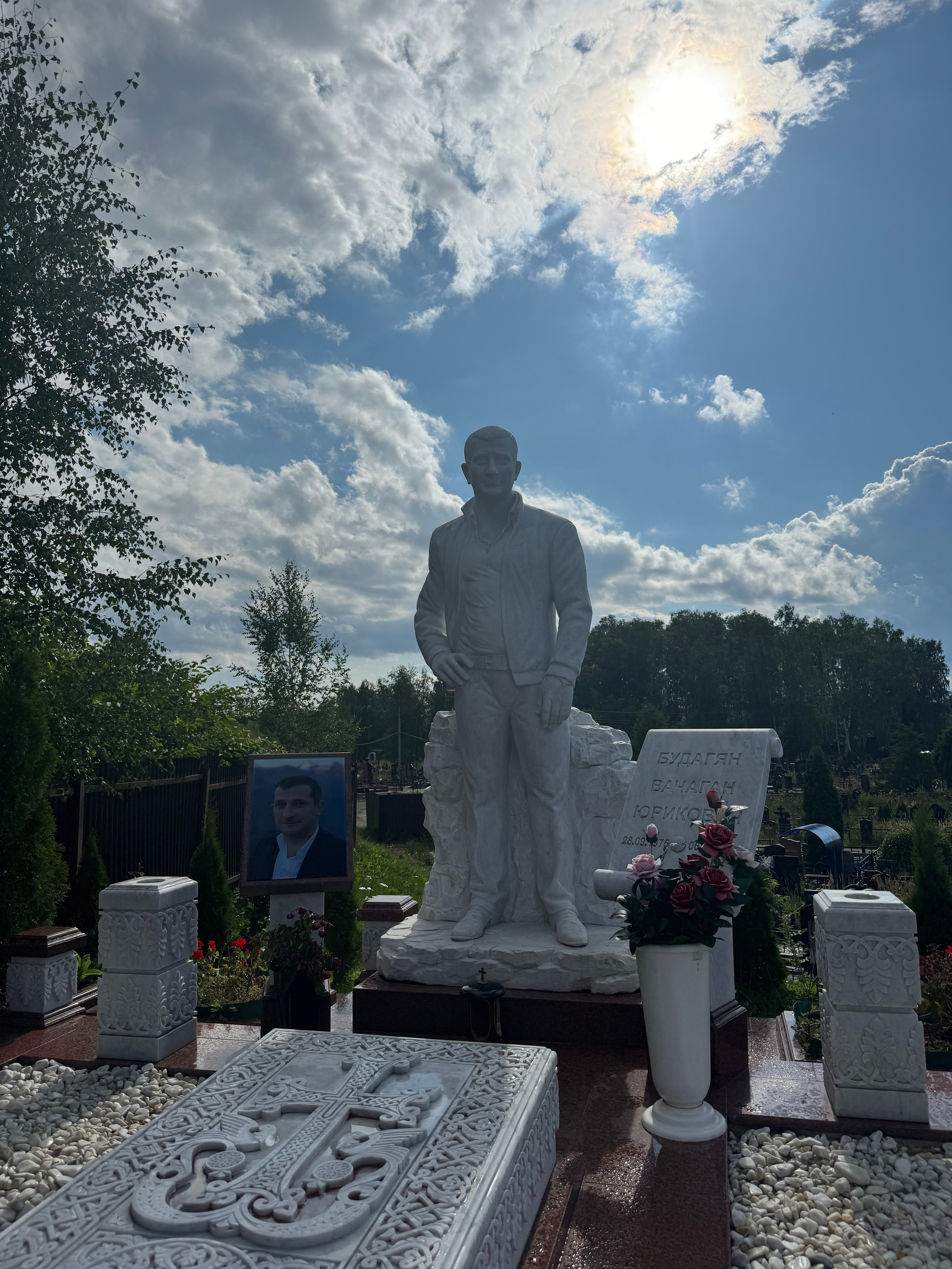 Реальные фото работ. Изготовление и установка памятников в Москве и МО