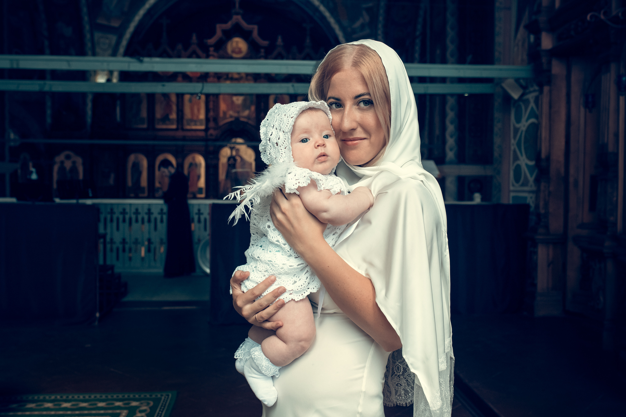 Крещение в Соборе Александра Невского. Екатерина Крапивина фотограф церковных Таинств в Нижний Новгороде