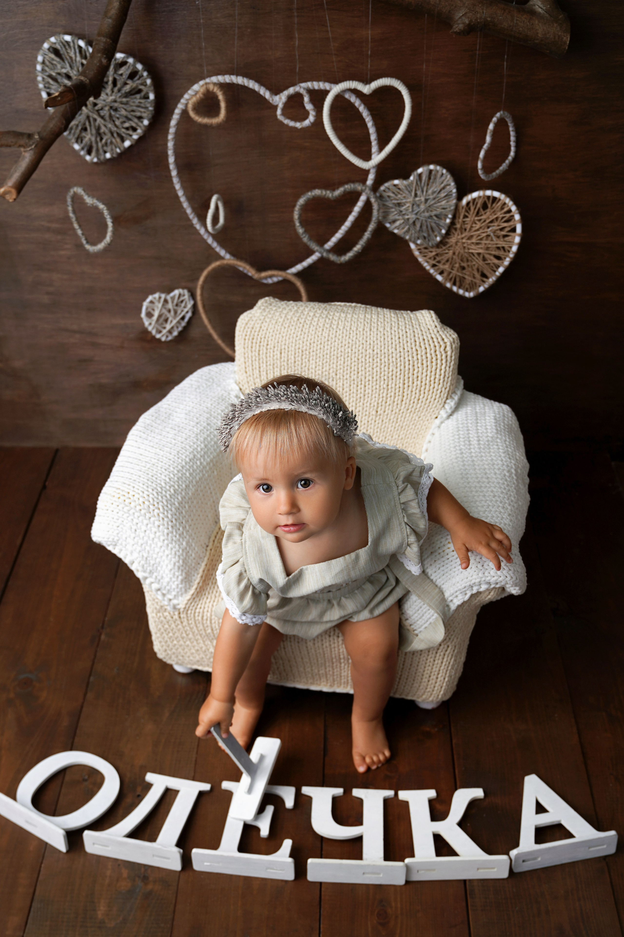 Фотосессия ГОДОВАСИЕ. Фотограф новорожденных, детей до года и беременных в Симферополе