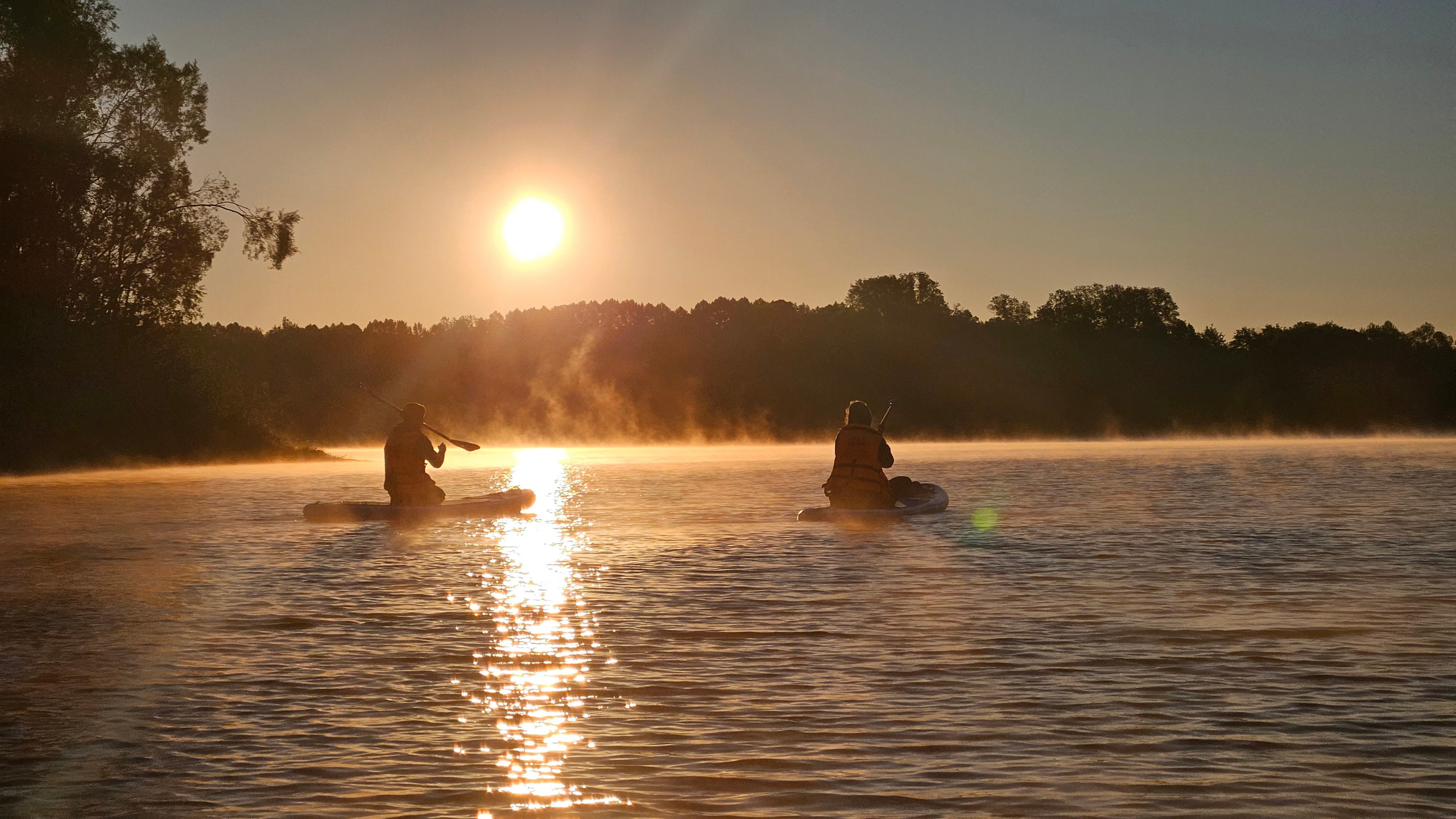 Рассвет на сапах в Сипайловских карьерах